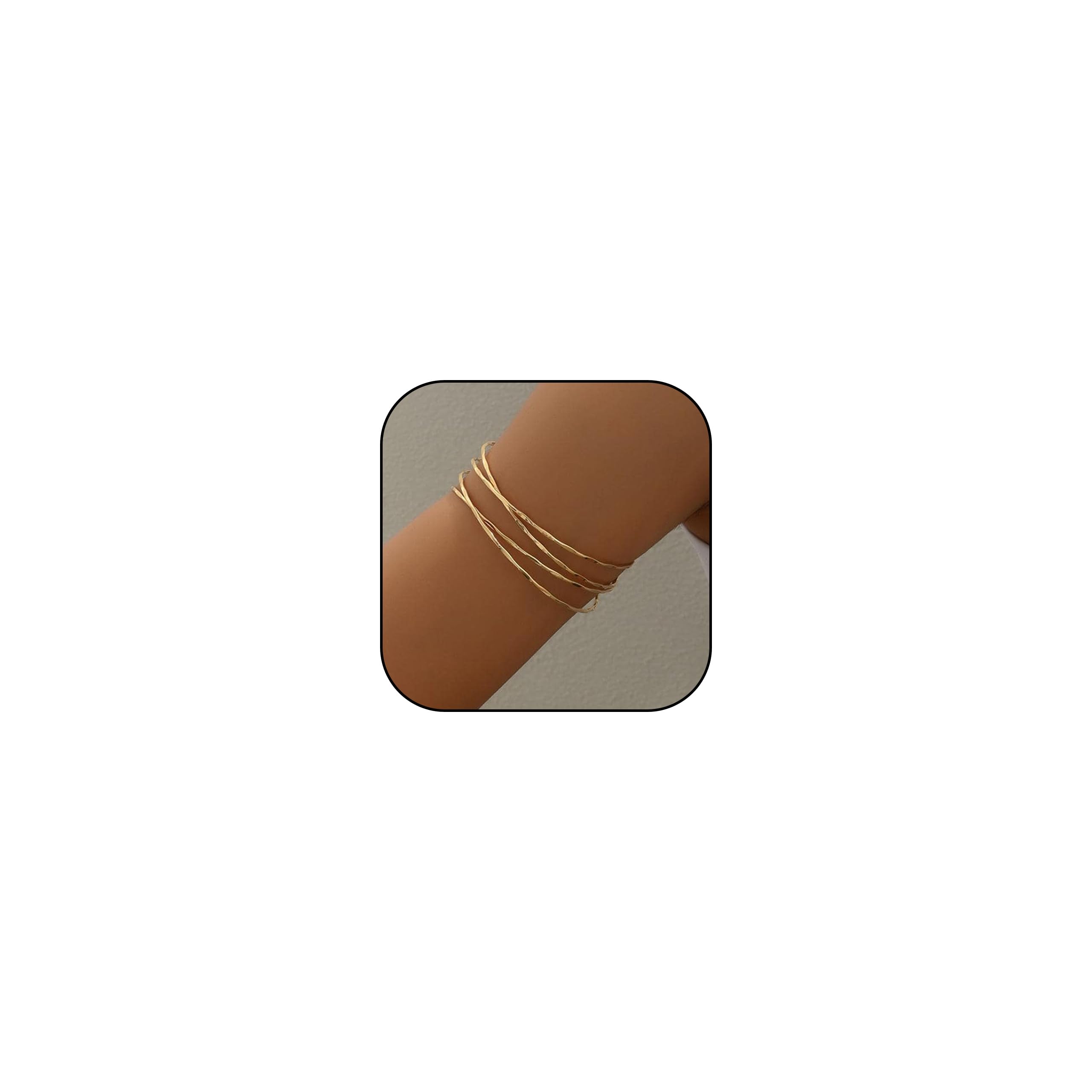 Gold Arm Cuff Bracelet for Women - Chunky Bangle Armband Jewelry - Perfect for Summer Dresses & Boho Outfits - Elegant Accessory for Parties, Weddings & Beach Vacations