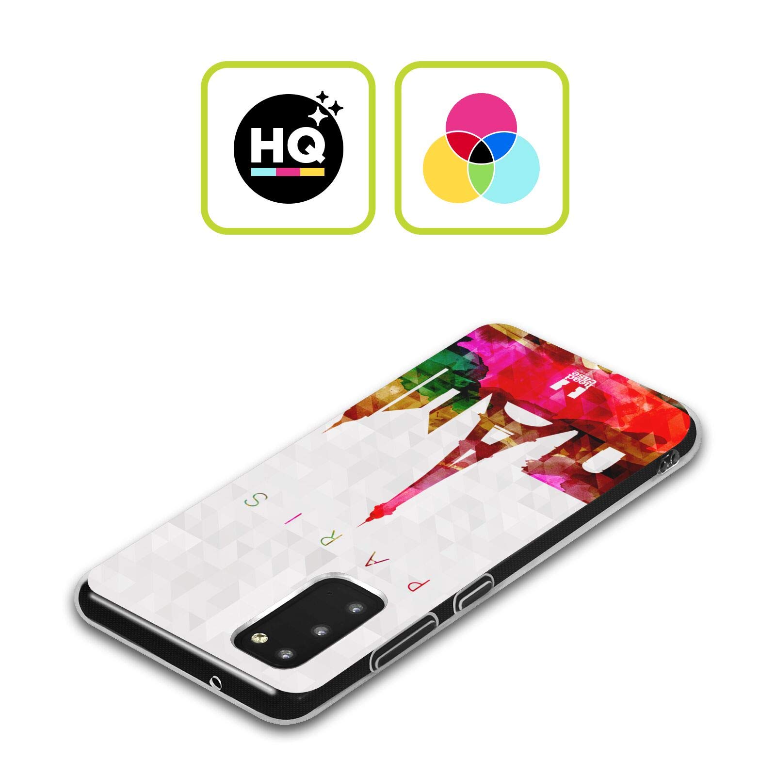 Head Case Designs Eiffel Tower Paris France Watercolored Skyline Soft Gel Case for Samsung Galaxy S21+ 5G - Perfect for Travel, Gifts & Everyday Protection