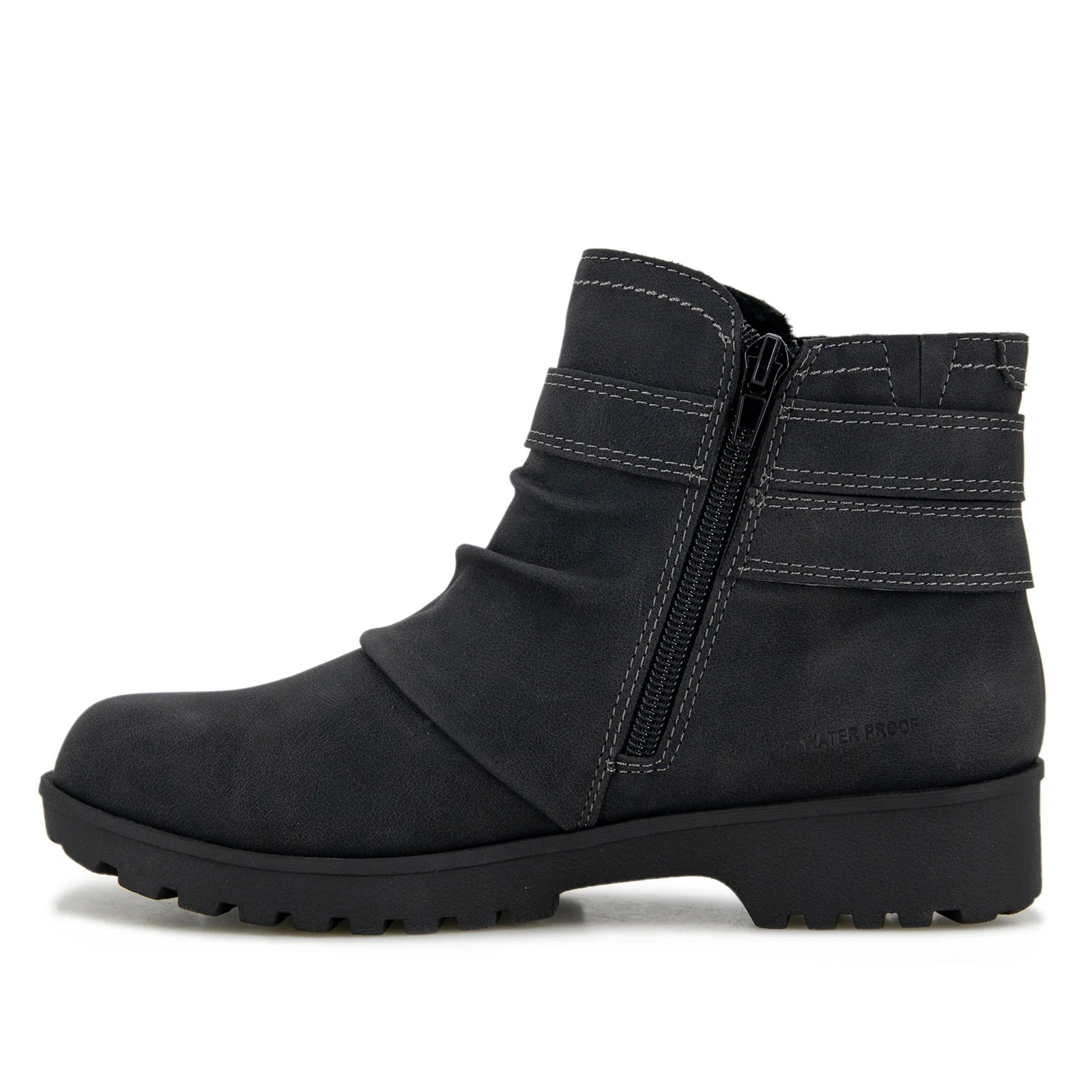 JBU Betsy Black Women's Comfortable Slip-On Sneakers - Lightweight Walking Shoes for Casual Wear, Travel & Everyday Use