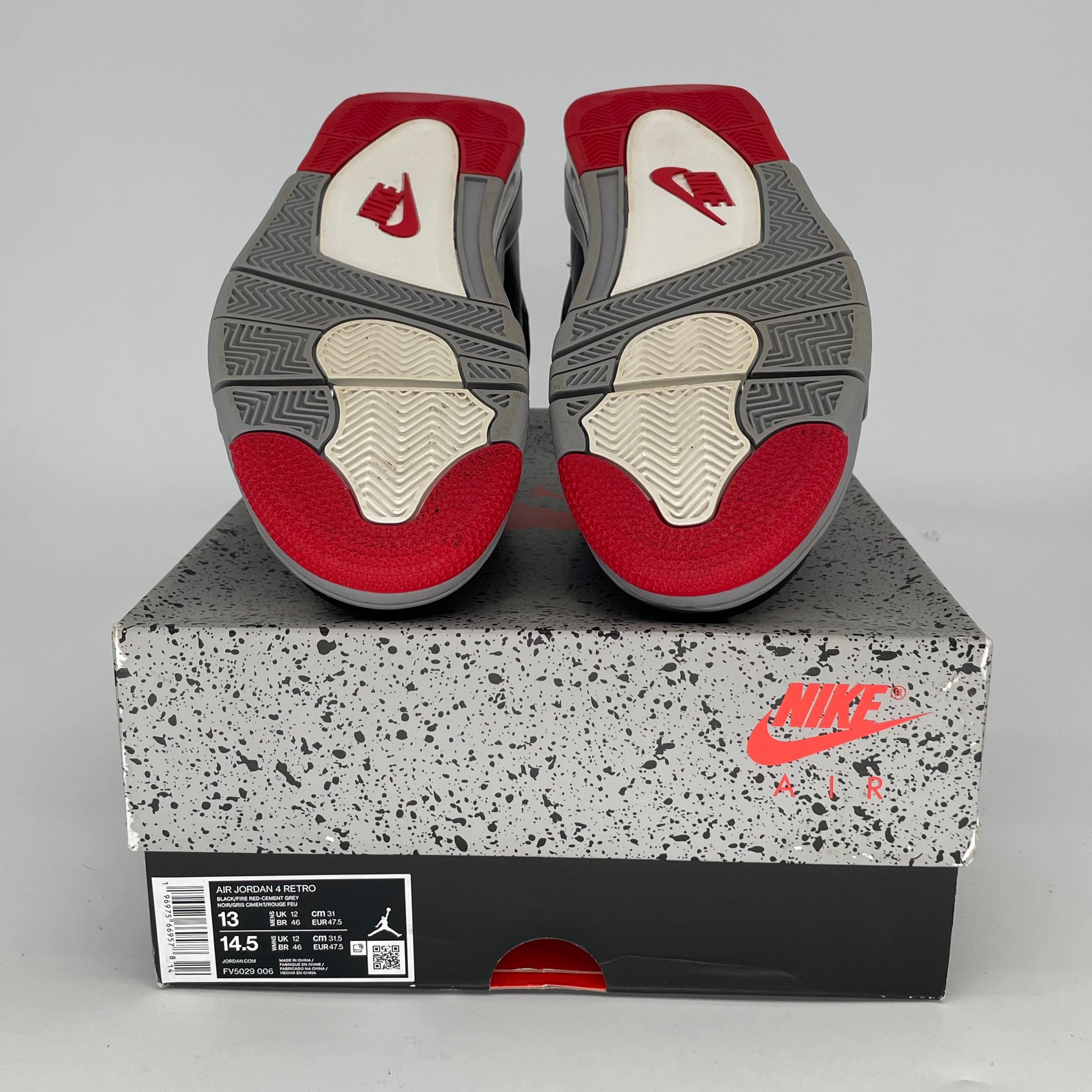 Original Air Jordan 4 Bred Reimagined Men's Basketball Shoes Size 13 (FV5029-006) - Retro Style for Streetwear & Sneaker Collectors | Perfect for Casual Wear, Sports & Sneakerhead Fashion