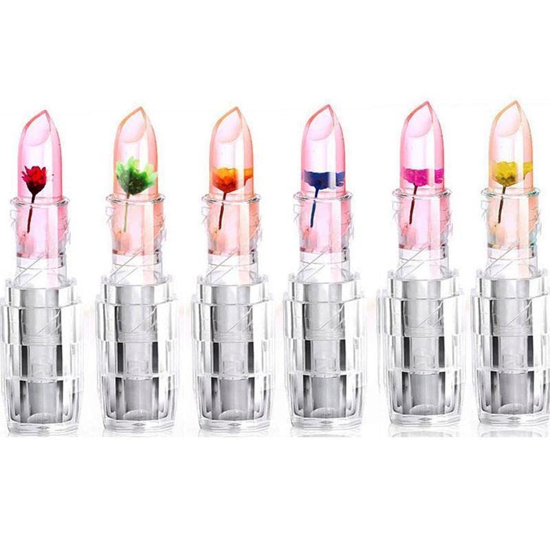 Temperature Changing Matte Lipstick - VBA Jelly Flower Color Changing Lip Gloss with Moisturizing Effect, Magic Pink Flower (Perfect for Date Night, Parties & Everyday Wear)