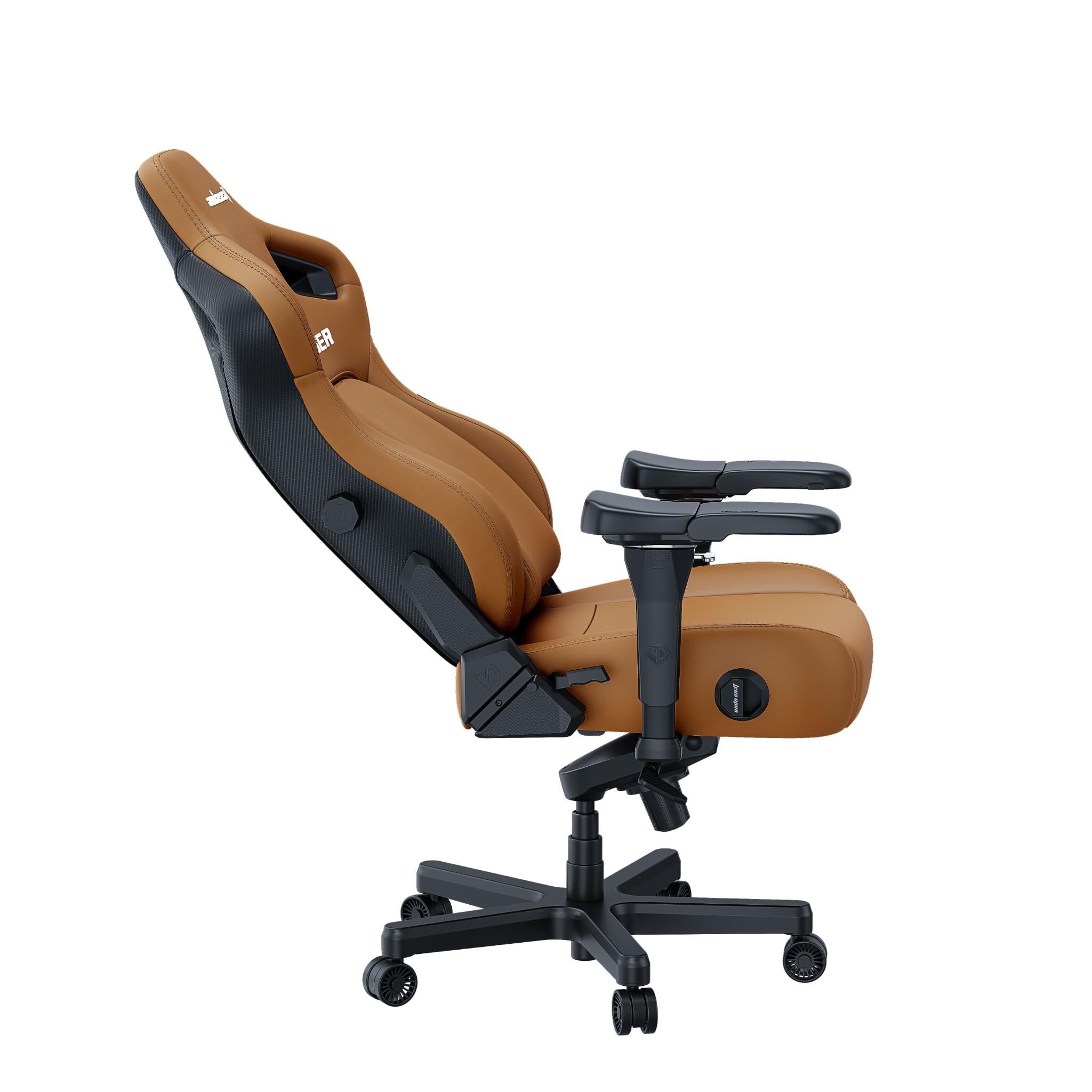 Anda Seat Kaiser 4 Series Premium Ergonomic Gaming Chair - Bentley Brown Large Size for PC, Console & Office Use - Comfortable Racing Style Chair with Lumbar Support for Gamers & Professionals