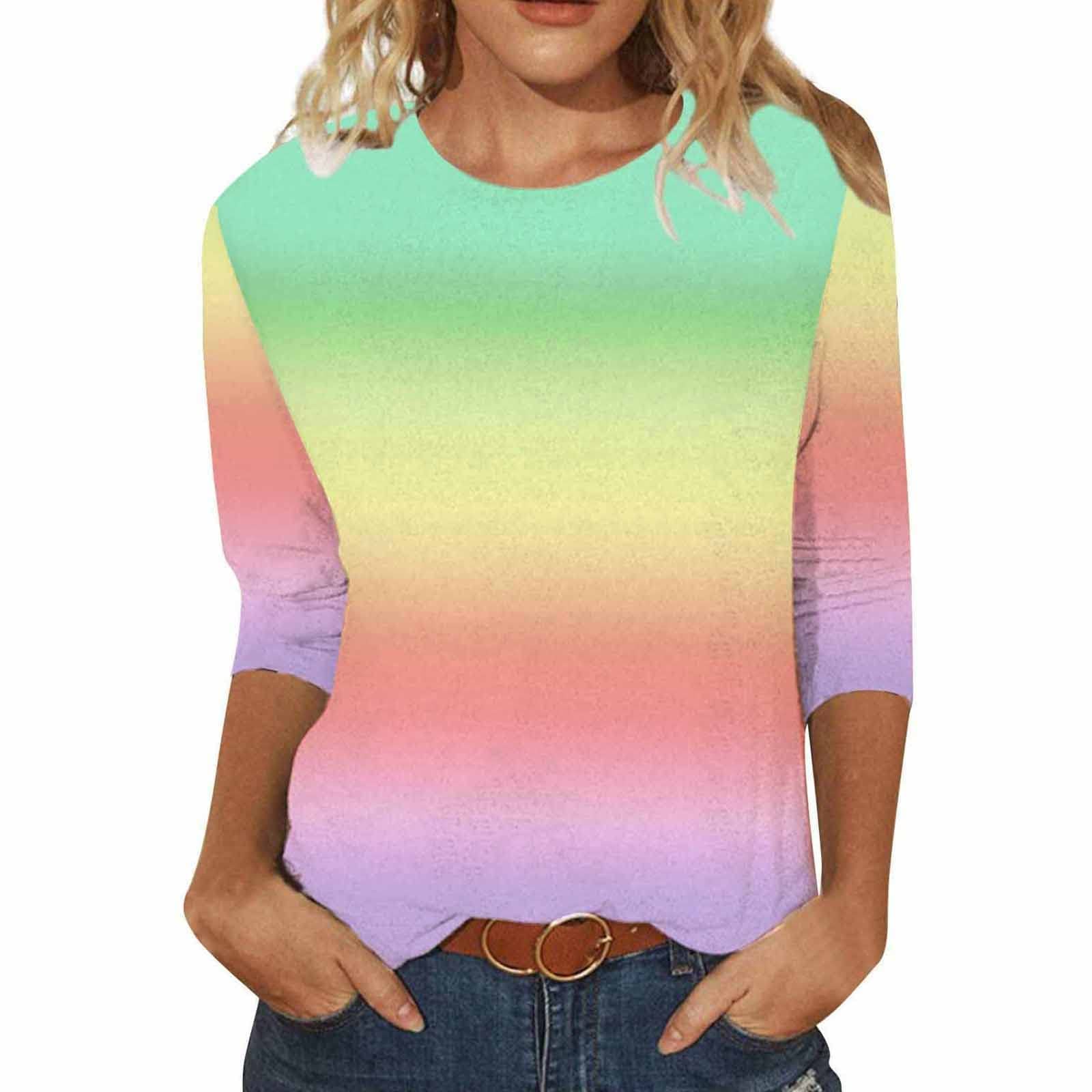 Women's Long Sleeve Floral Printed Crew Neck T-Shirt - Summer Casual Top for Everyday Wear | Perfect for Office, Dating & Outdoor Activities