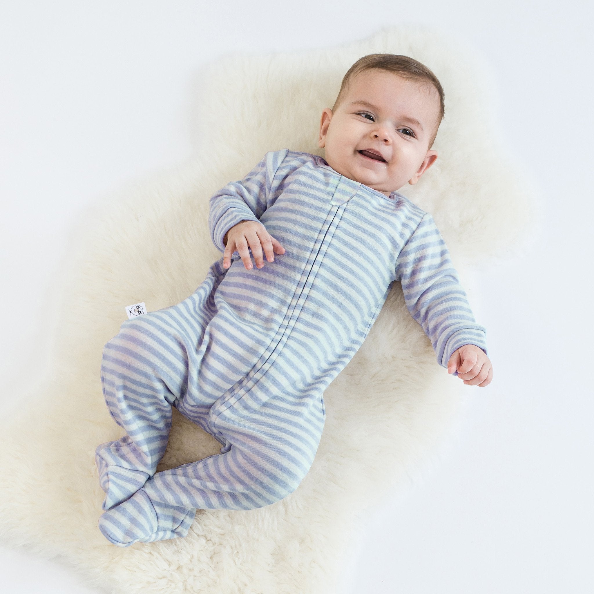 Warm & Cozy Merino Wool Footie Pajamas for Adults - Soft Blue One-Piece Sleepwear - Perfect for Winter Nights & Lounging at Home