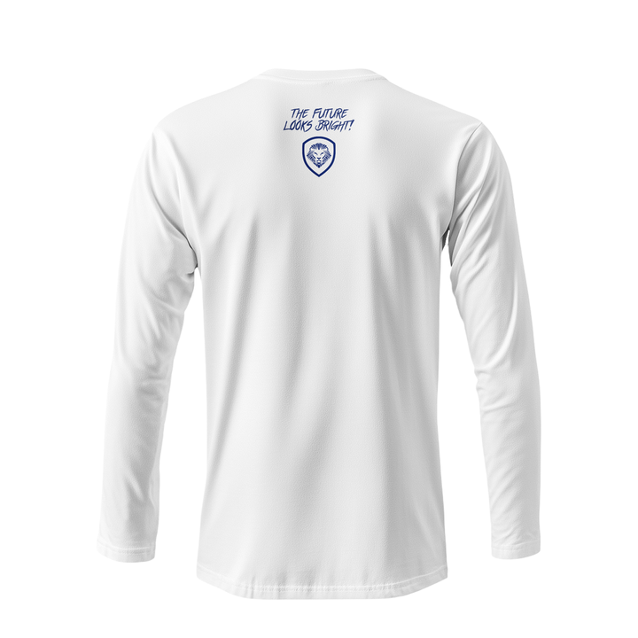 Team America Retro White Valuetainment Long Sleeve T-Shirt - Patriotic Vintage Style Cotton Shirt for Men - Perfect for 4th of July, BBQ Parties & Casual Outings