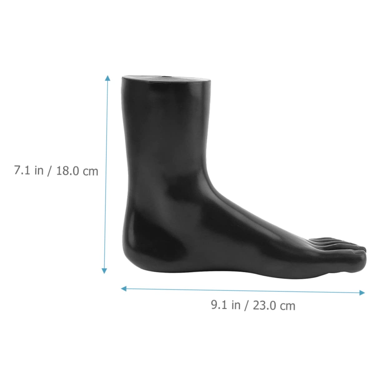 Unisex Left Foot Sock Display Mannequin - Realistic Fake Foot Model for Socks, Anklets & Jewelry Presentation - Perfect for Retail Stores, Photography & Online Shoe Displays