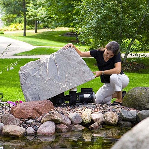 Dekorra Fake Rock Backflow Cover Model 110 Fieldstone - Natural-Looking Landscape Decoration for Sprinkler Systems & Outdoor Water Features | Perfect for Gardens, Lawns, and Yard Decor