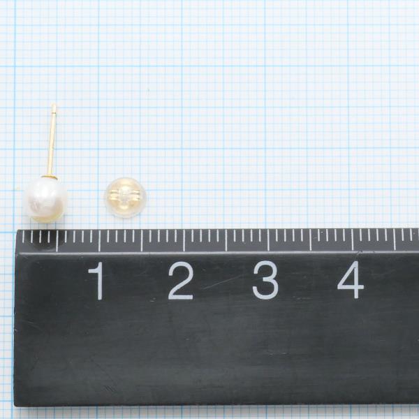 18K Yellow Gold Pearl Earrings for Women - Elegant Stud Earrings with Real Pearls - Perfect for Weddings, Parties & Special Occasions