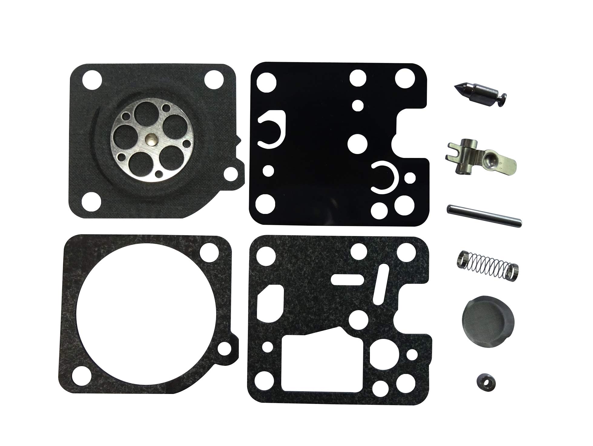 ZAMA RB-188 Carburetor Repair Kit for Echo GT200 GT201 GT225 SRM200 SRM230 Trimmer & HC-160 HC-180 HC-200 Hedge Cutter & PB-251 Blower - Complete Rebuild Replacement Parts - Perfect for Lawn Maintenance & Landscaping Equipment Repair