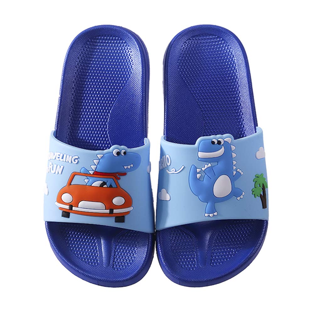 **Kids Dinosaur Slide Sandals - Water Shoes for Boys & Girls, Non-Slip Shower Pool Slippers for Home, Beach & Swimming**