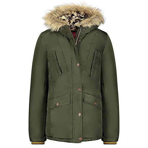 Green Animal Print Lining