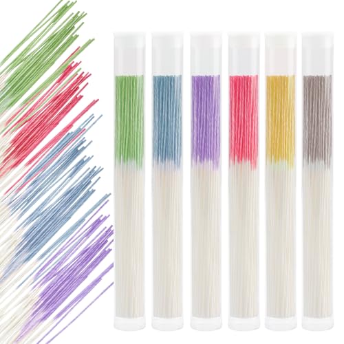 Blue Purple Pink Green Brown Yellow-6 Tubes