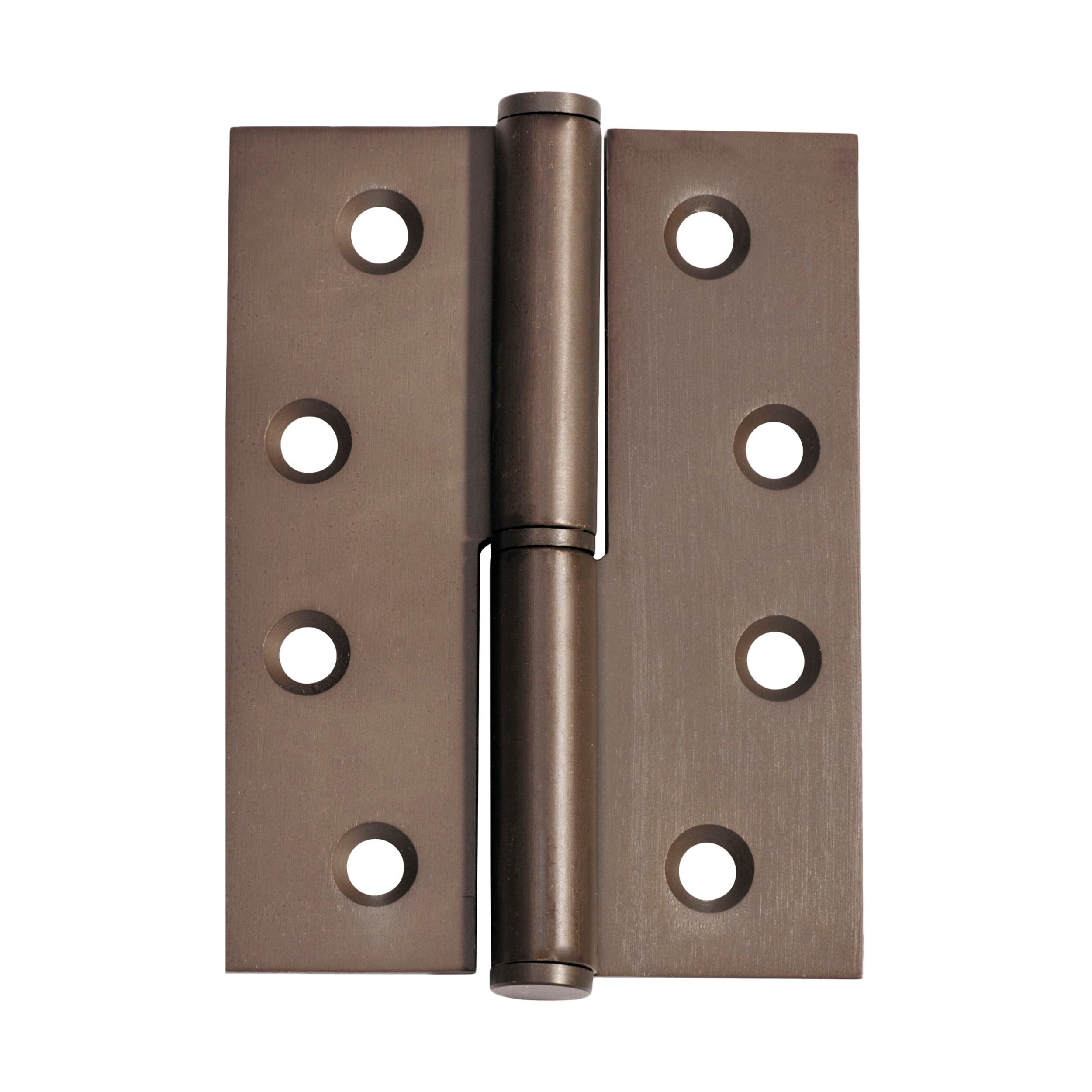2396 Hinge Lift Off Left Hand Antique Brass H100xW75mm - Cabinet Door Hinge for Furniture, Wardrobe, Kitchen Cabinets and DIY Projects