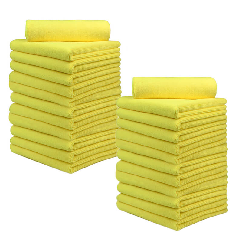 24 Pack Premium Microfiber Towels for Car Detailing & Household Cleaning - 16x16 Inches, 380GSM Ultra Absorbent Wash & Dry Cloths - Perfect for Cars, Kitchen, Bathroom & Gym Use
