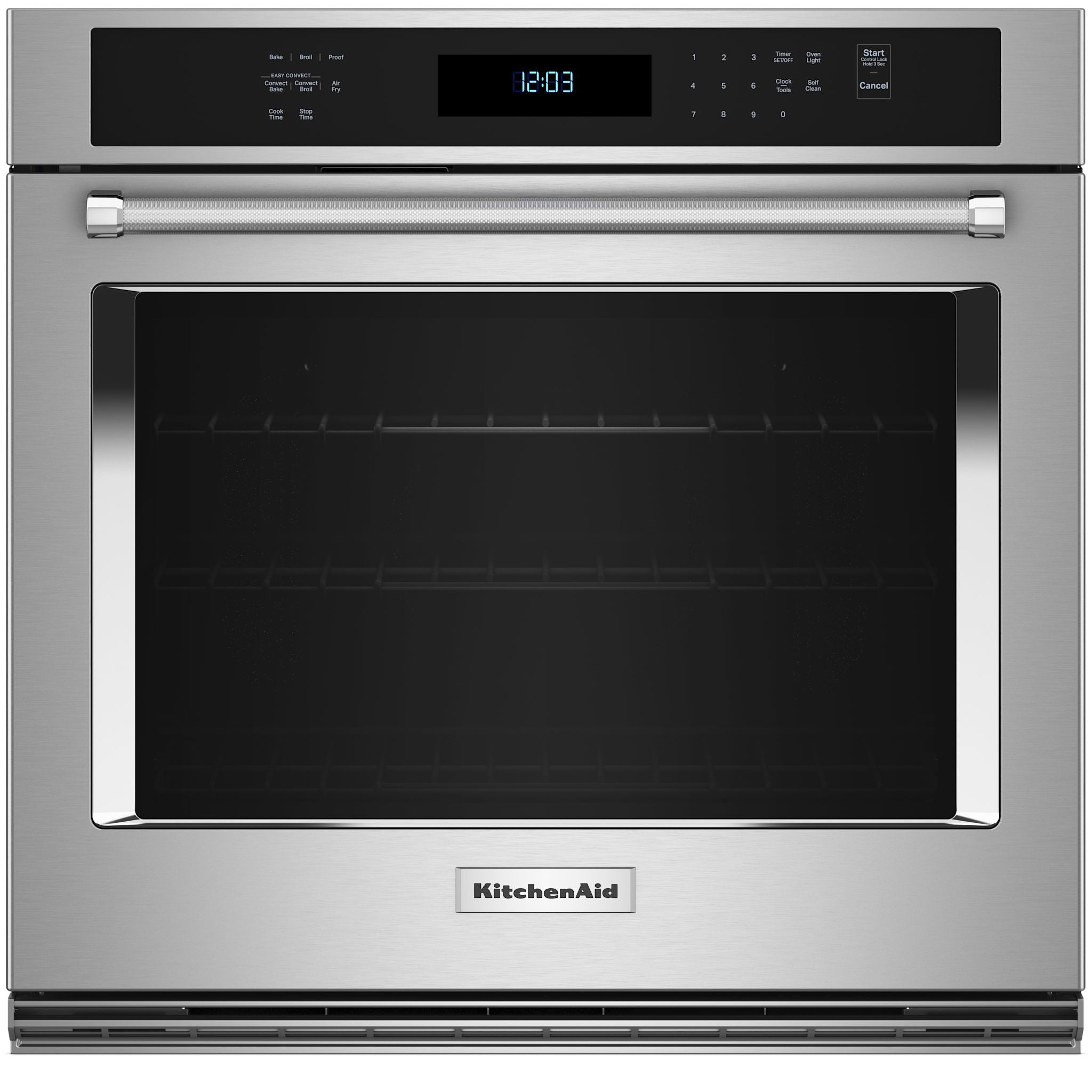 KitchenAid KOES530PPS 30-Inch Self-Cleaning Wall Oven with PrintShield Stainless Steel Finish - Perfect for Baking, Roasting & Entertaining in Modern Kitchens