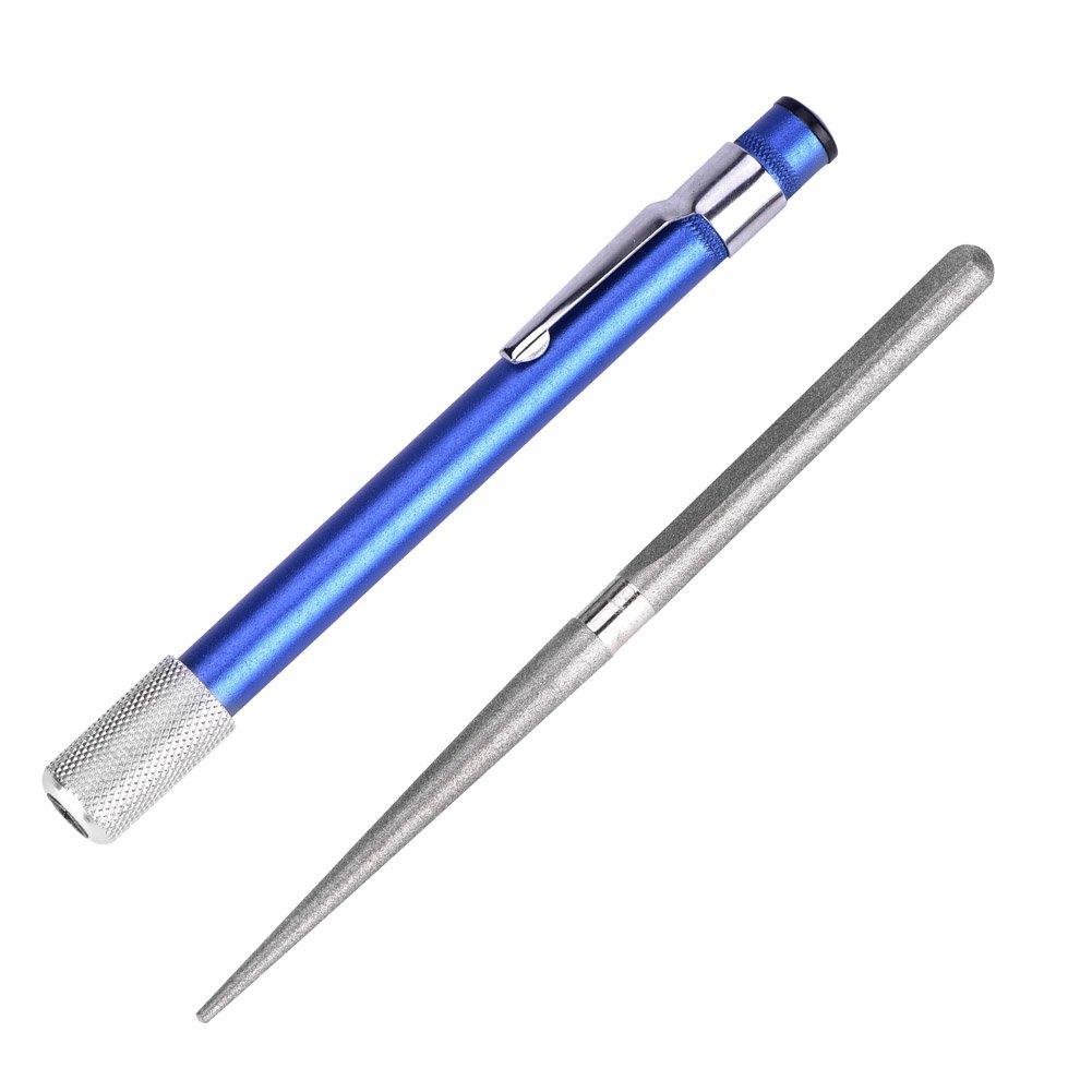 Diamond Knife Sharpener Steel Rod - Portable & Retractable Knife Sharpening Tool for Hunting, Fishing, Outdoor Survival | Perfect for Camping, Kitchen & Field Use