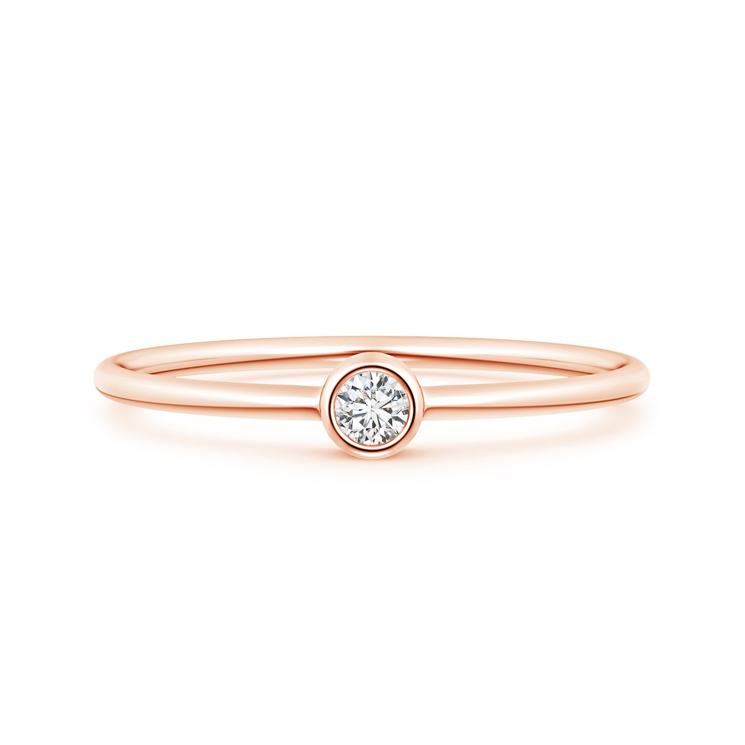 Lab Grown Diamond Stackable Promise Ring for Women - Sterling Silver & 14K Solid Gold (H Color, SI2 Clarity) - Ethical Diamond Jewelry Gift for Her - Perfect for Anniversaries, Engagements & Special Occasions