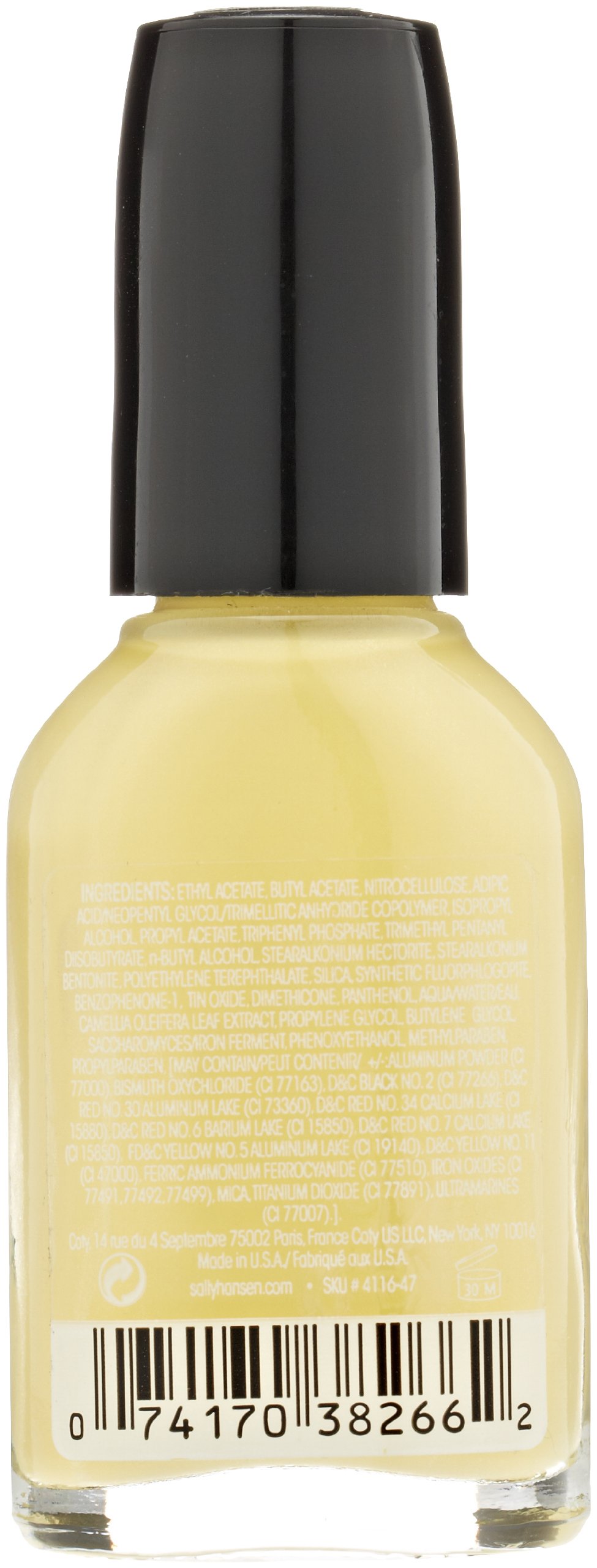 Sally Hansen Hard as Nails Strengthening Nail Polish - Hard Lemonade Yellow, 0.45 fl oz - Long-Lasting Chip-Resistant Formula for Healthy Nails at Home, Work or Special Occasions