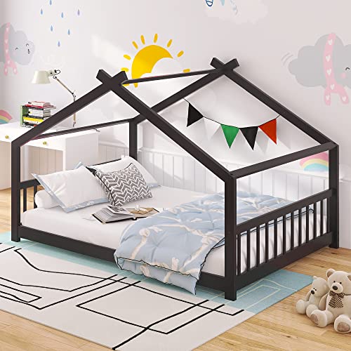 Espresso-full-house Bed