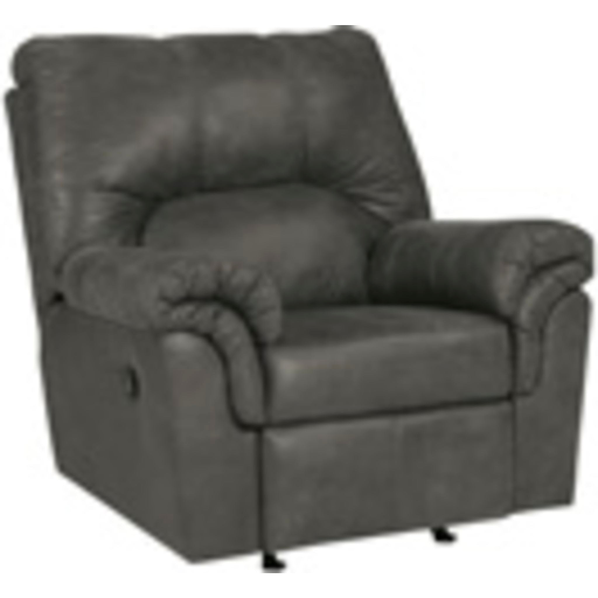 Bladen Rocker Recliner Chair - Comfortable Rocking Recliner with Padded Cushions, Slate Gray Fabric - Perfect for Living Room, Bedroom & Nursery Relaxation