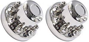 The Wheel Group WS-313U Duallie Wheel Simulators - Premium Chrome Hub Covers for Trucks & Trailers - Enhance Vehicle Appearance & Protection (Ideal for Long-Haul, Commercial Fleets & RV Owners)
