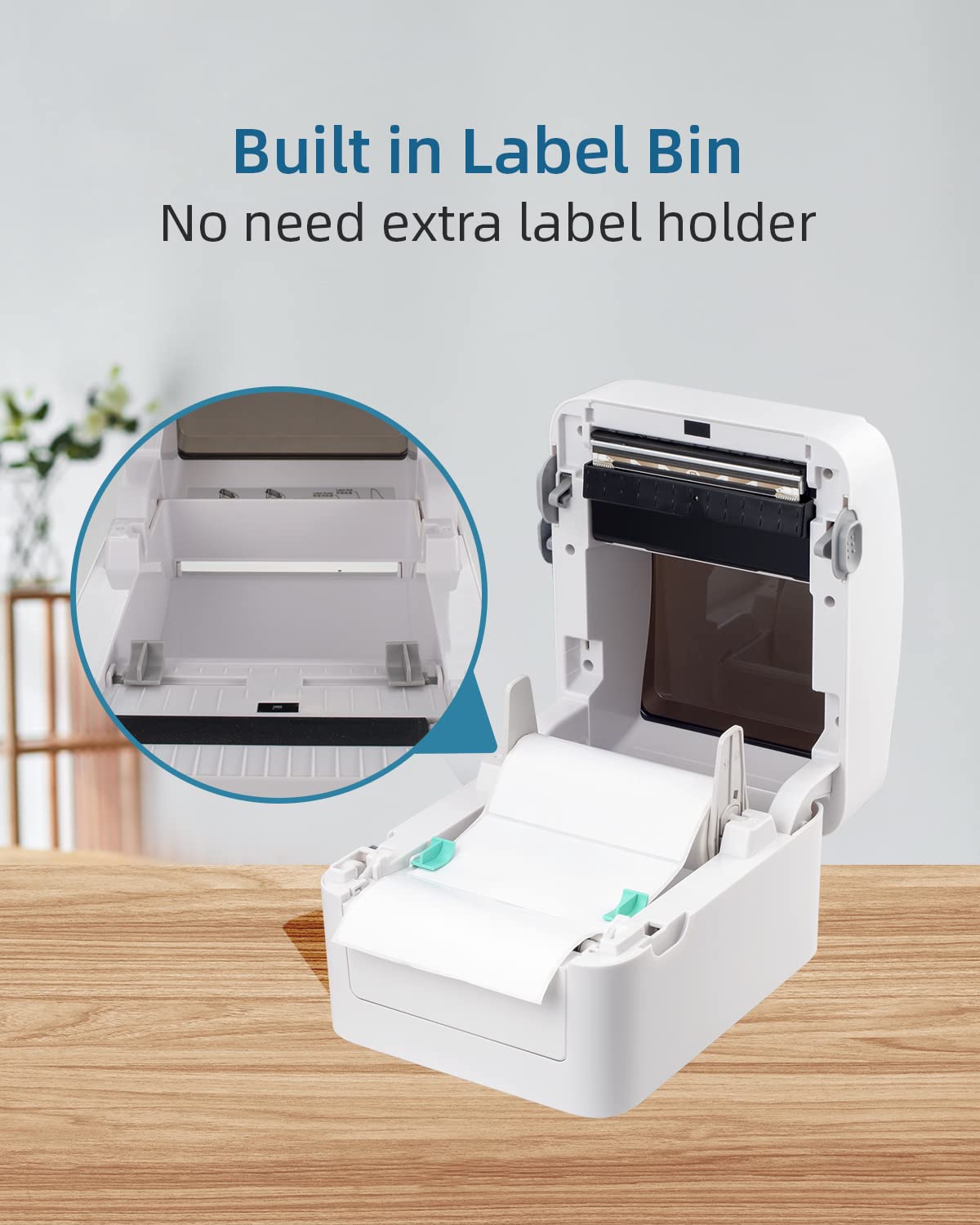 Vretti Bluetooth Thermal Label Printer - Wireless Shipping Label Printer for Small Business & Ecommerce Packages | Compatible with iPhone, Android, USPS, Amazon, UPS, FedEx | Perfect for Home Office, Warehouse & Online Sellers