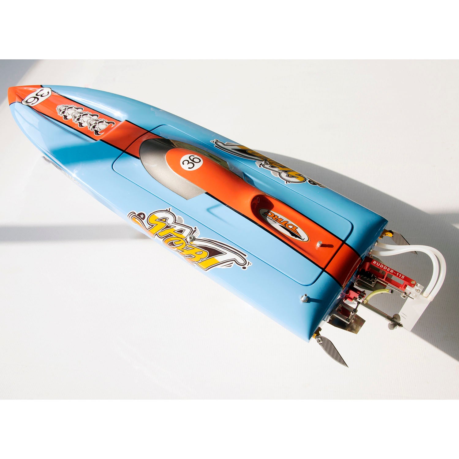 High-Speed RC Racing Boats - Fiberglass Remote Control Ship E36 with 75KM/H Speed, DIY Models, PNP & RTR Versions, Brushless Motor, ESC & Servo - Perfect for Competitive Racing & Water Sports