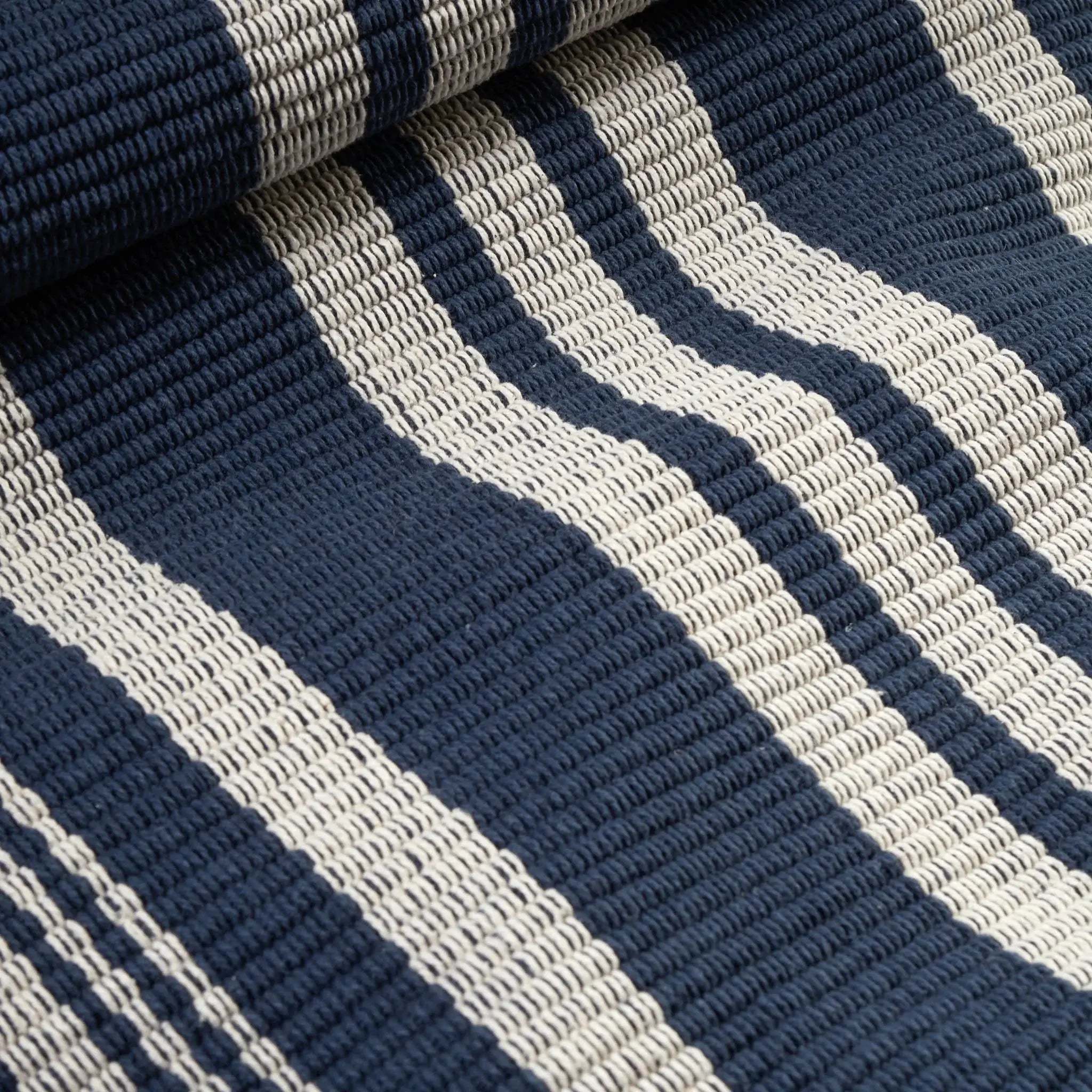 Dash & Albert Irving Stripe Handwoven Cotton Rug - Soft & Durable Area Rug for Living Room, Bedroom, Nursery - Perfect for Home Decor & Cozy Spaces