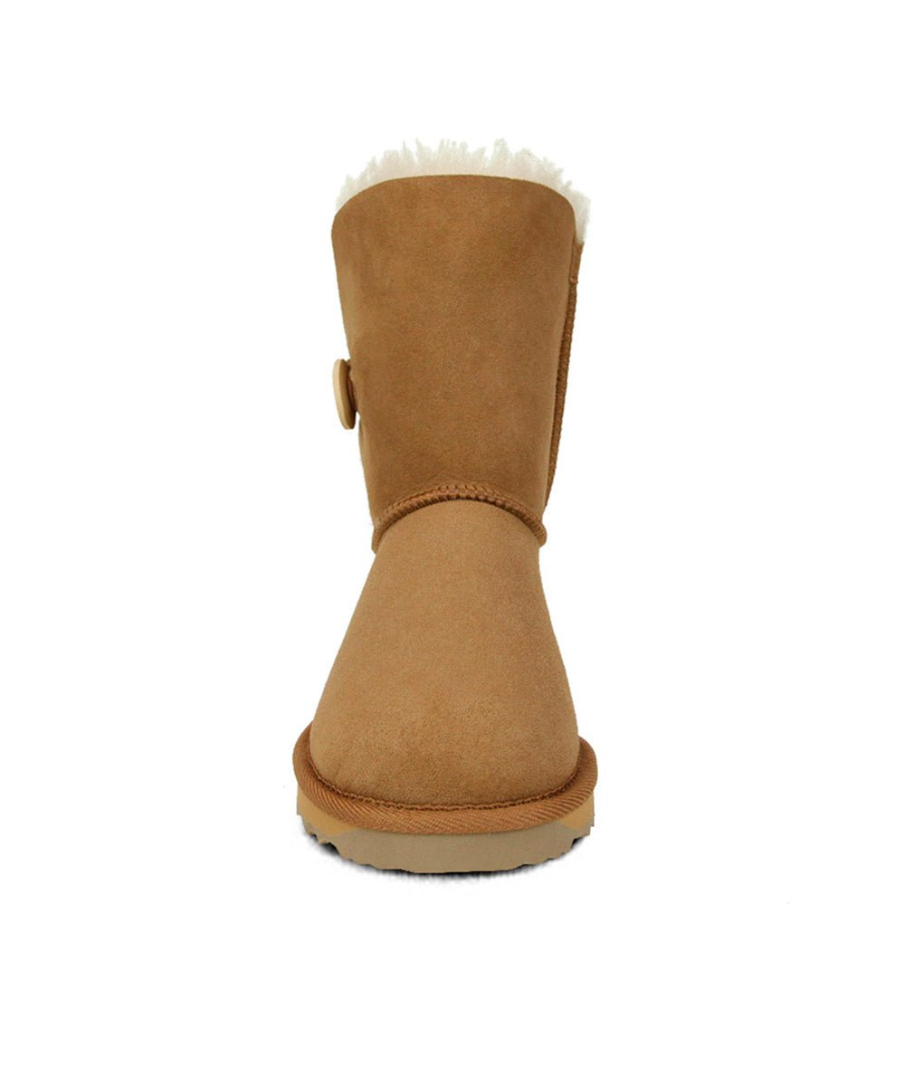 Women's UGG Premium Short Button Boots - Warm Winter Snow Boots for Women | Cozy & Stylish Ankle Boots for Cold Weather, Outdoor Activities & Casual Wear