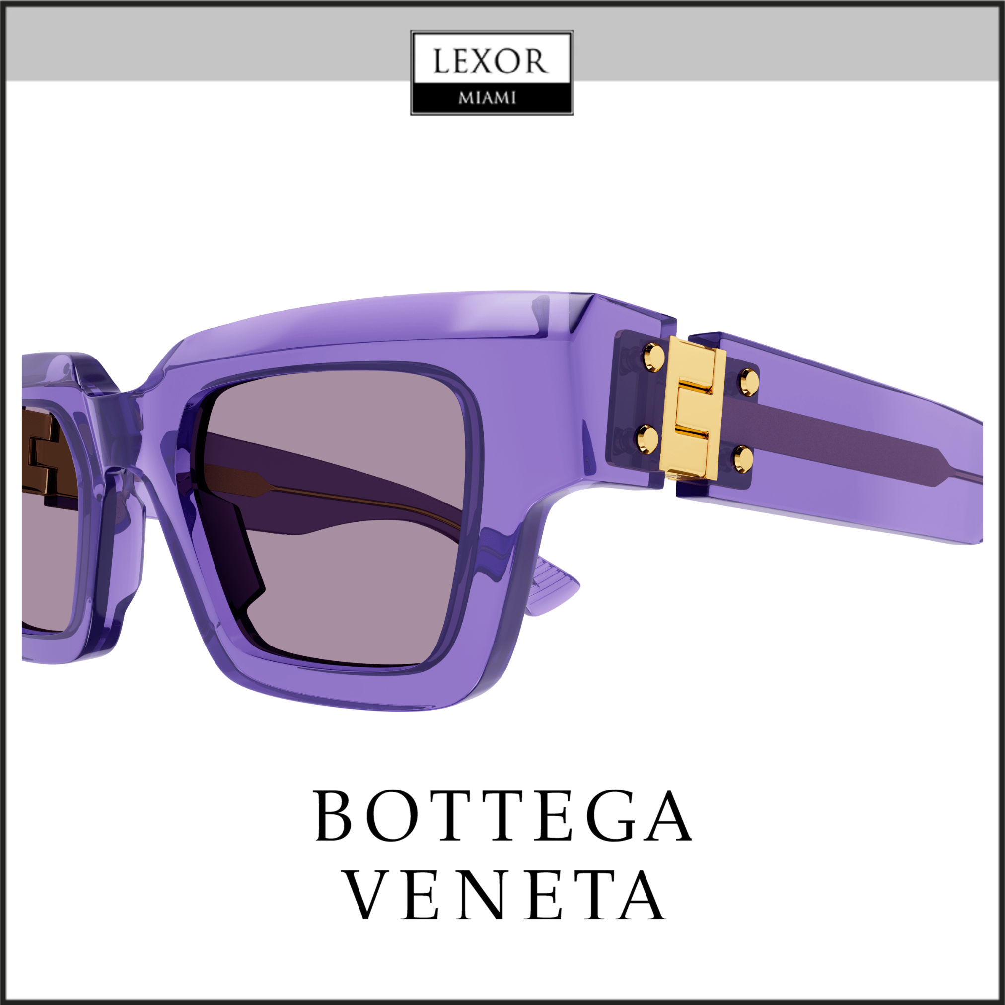 Bottega Veneta BV1230S 003 49mm Unisex Recycled Acetate Sunglasses - UV Protection, Polarized Lenses for Men & Women - Perfect for Beach, Driving & Outdoor Activities