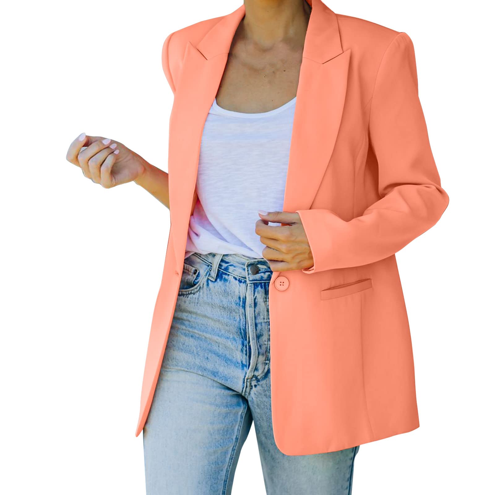 Women's Lightweight Long Dress Coats - Slim Fit Casual Jacket with Long Sleeves | Fashion Outerwear for Work, Dating & Everyday Wear