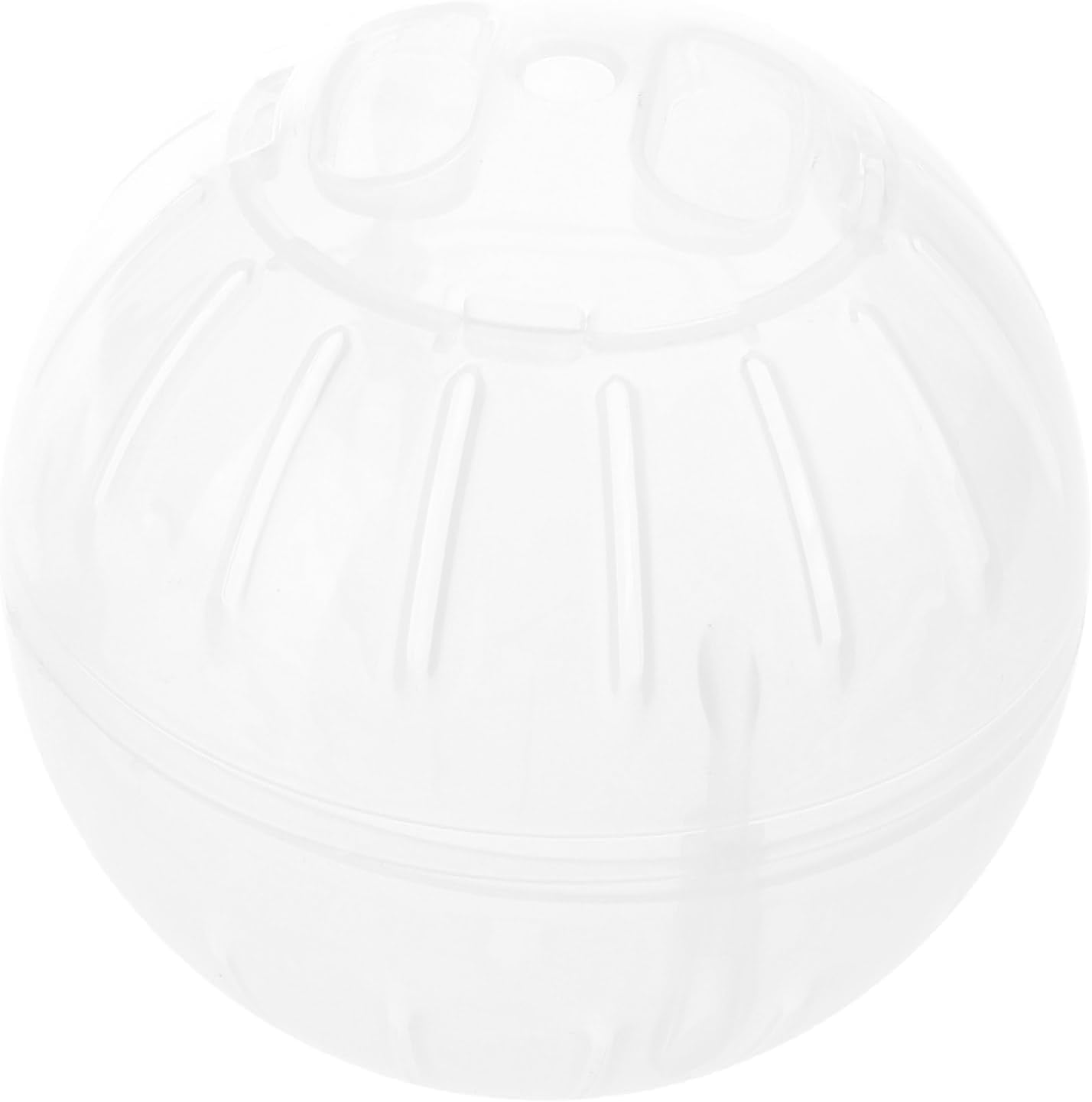 Silent Exercise Ball for Hamsters, Sugar Gliders & Small Pets - Plastic Spinner Running Wheel for Gerbils, Mice - Small Animal Exercise Wheels in Multiple Colors (White) - Perfect for Cage Fitness & Playtime
