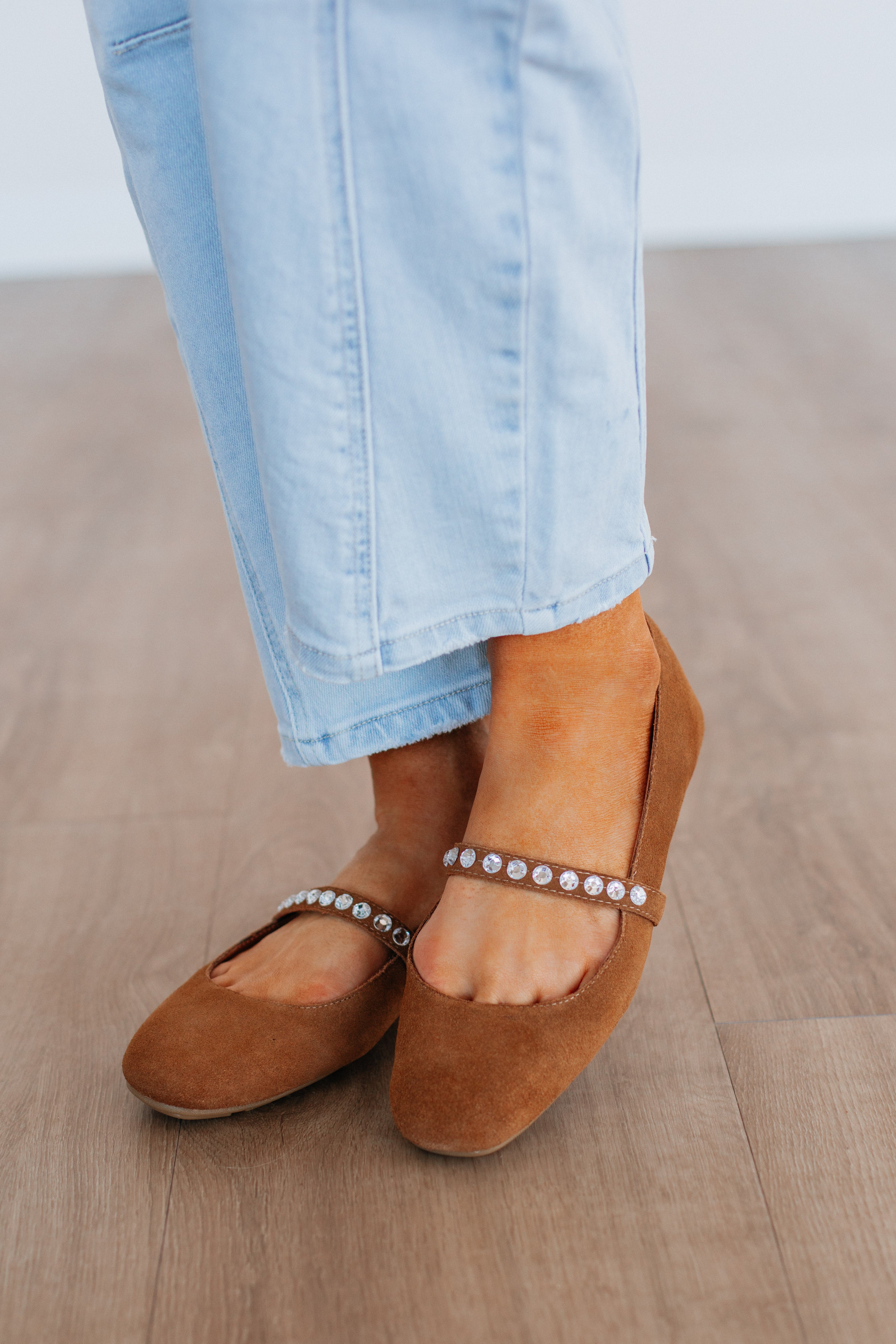 Setting Things Straight Ballet Flats - Comfortable Women's Mocha Color Flat Shoes for Casual Wear, Office & Daily Outfits