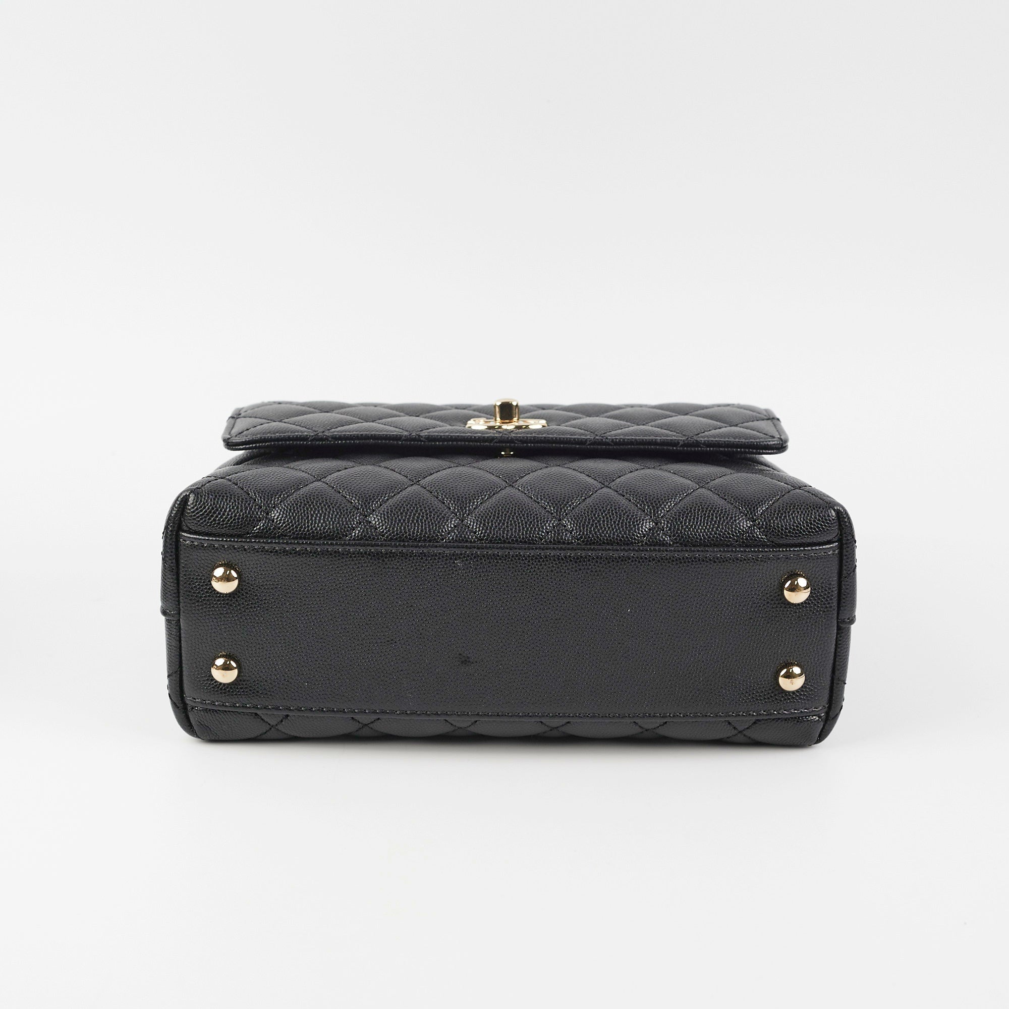 Chanel Small Coco Handle Bag in Black Caviar Leather - Perfect for Evening Events & Luxury Fashion Accessories