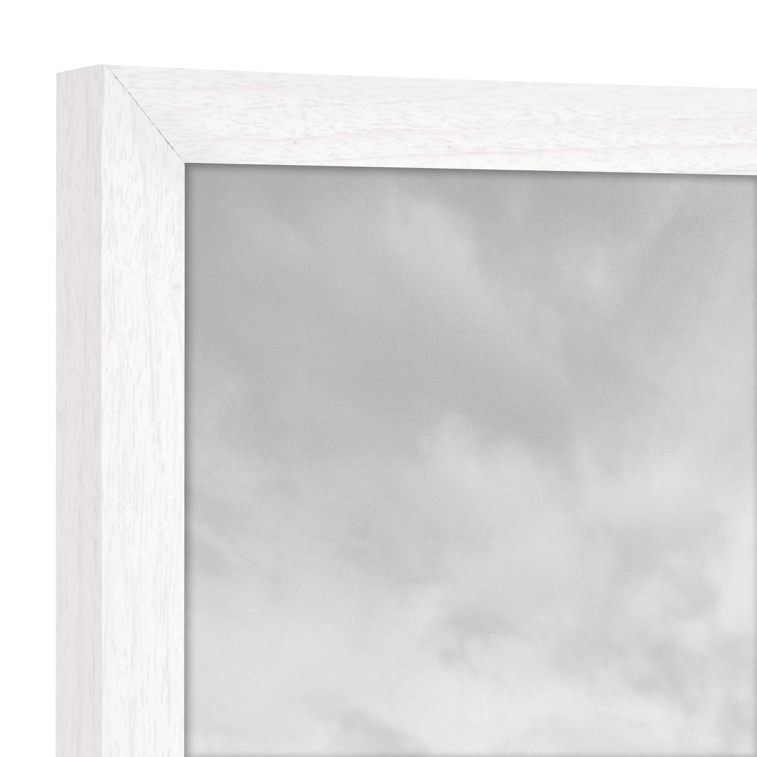 Premium MCS Gallery Essential Picture Frames Set - 7 Piece White Woodgrain Wall Display with 4x6, 5x7 & 8x10 Inch Frames - Perfect for Home Decor, Office Display & Photo Gallery Walls