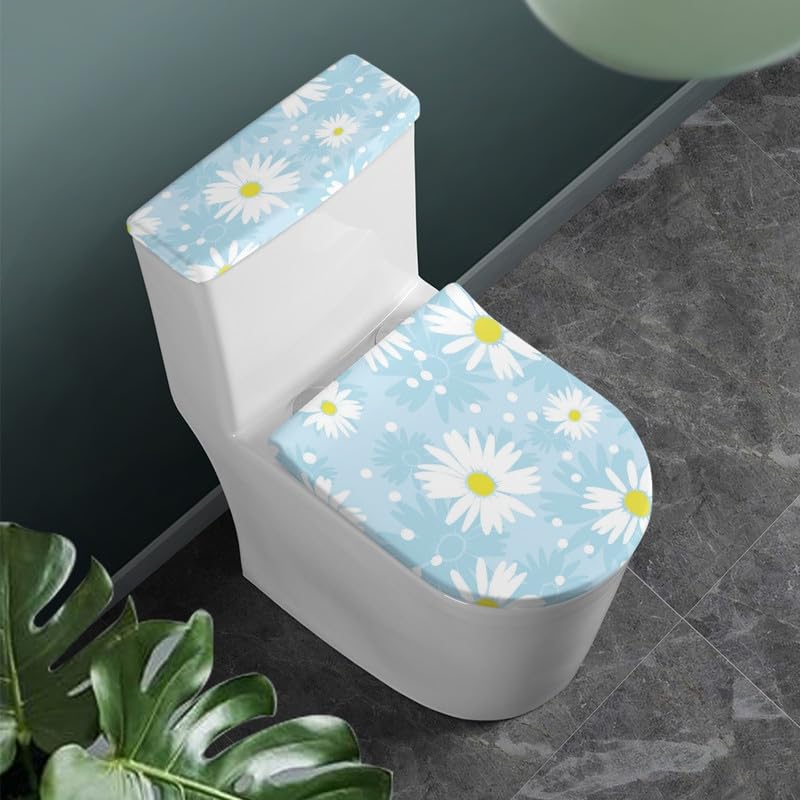 White Daisy Sky Blue