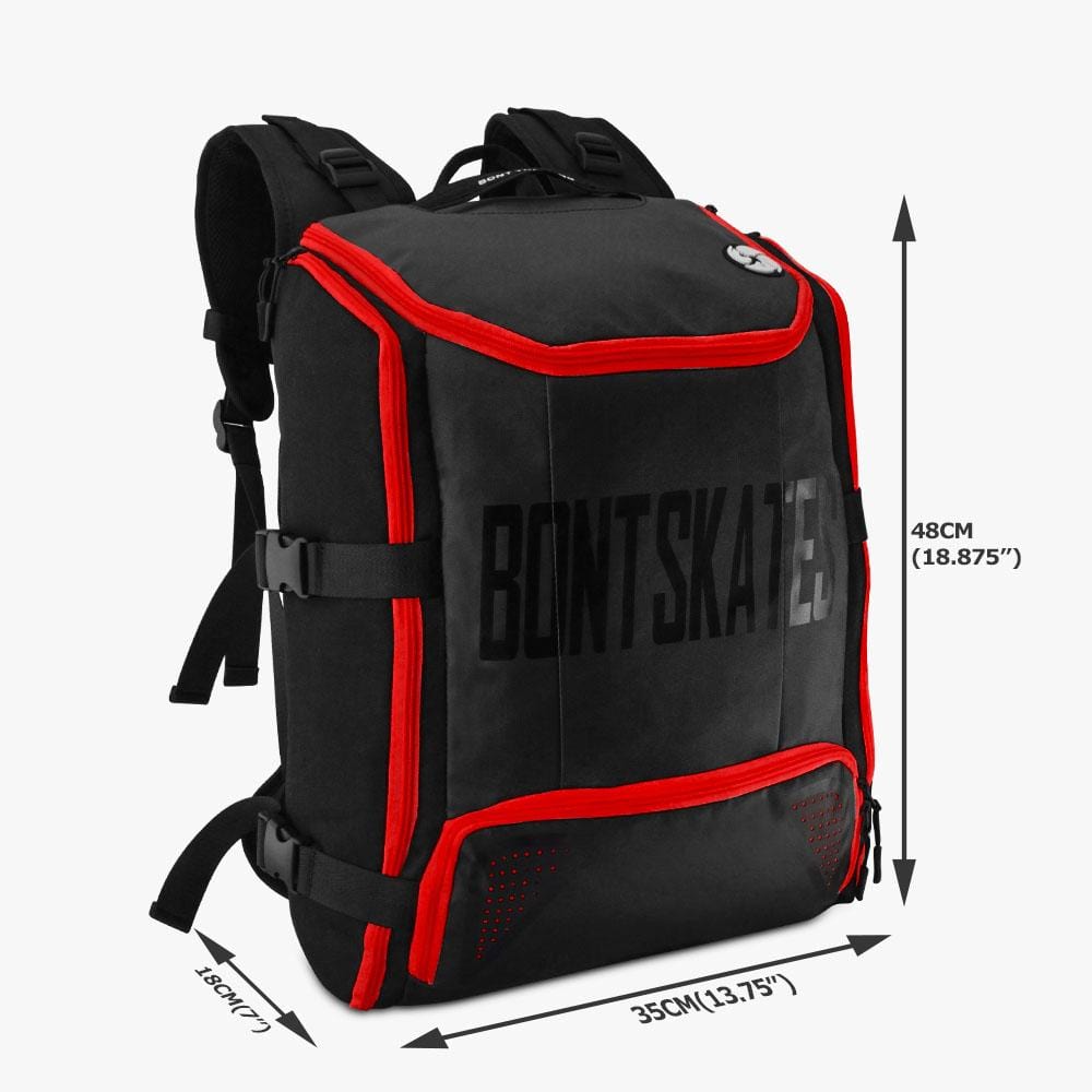 Bont Skate Backpack - Durable Roller Skating Backpack for Men & Women - Perfect for Skateboarding, Roller Derby & Outdoor Sports Gear Storage