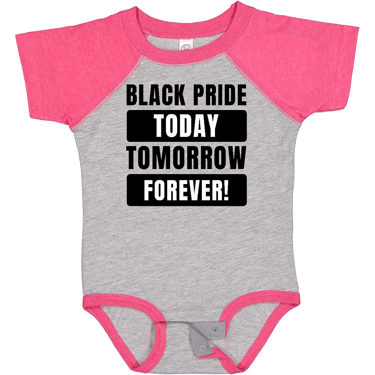 Inktastic Black History Month Black Pride Today Tomorrow Forever Baby Bodysuit - Unisex Cotton Onesie for Infants & Toddlers - Celebrate African American Heritage & Culture - Perfect for Holidays, Family Gatherings & Everyday Wear