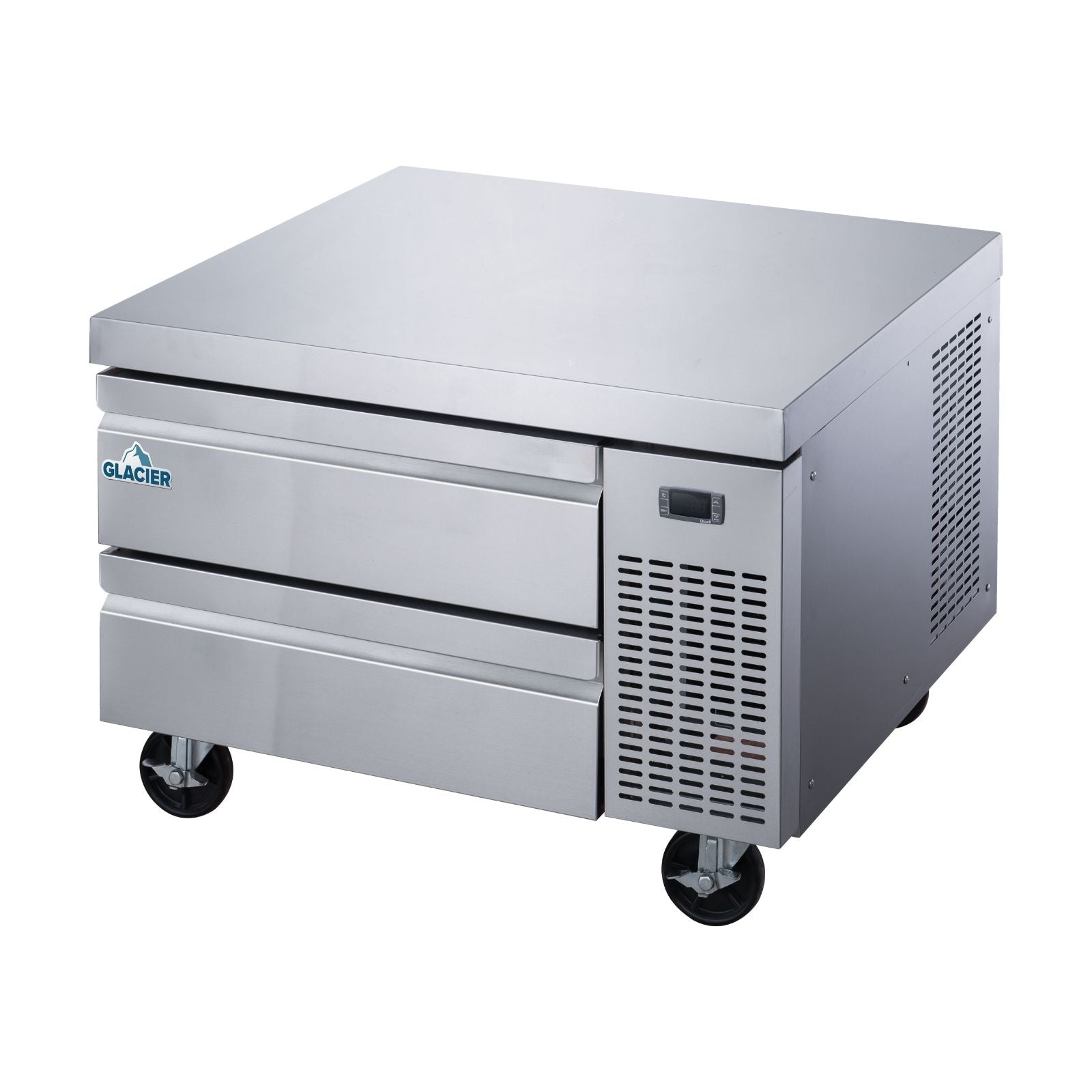 Glacier 36 Inch Commercial Refrigerator with 2 Drawers - Undercounter Chef Base for Restaurants, Kitchens & Food Prep Areas