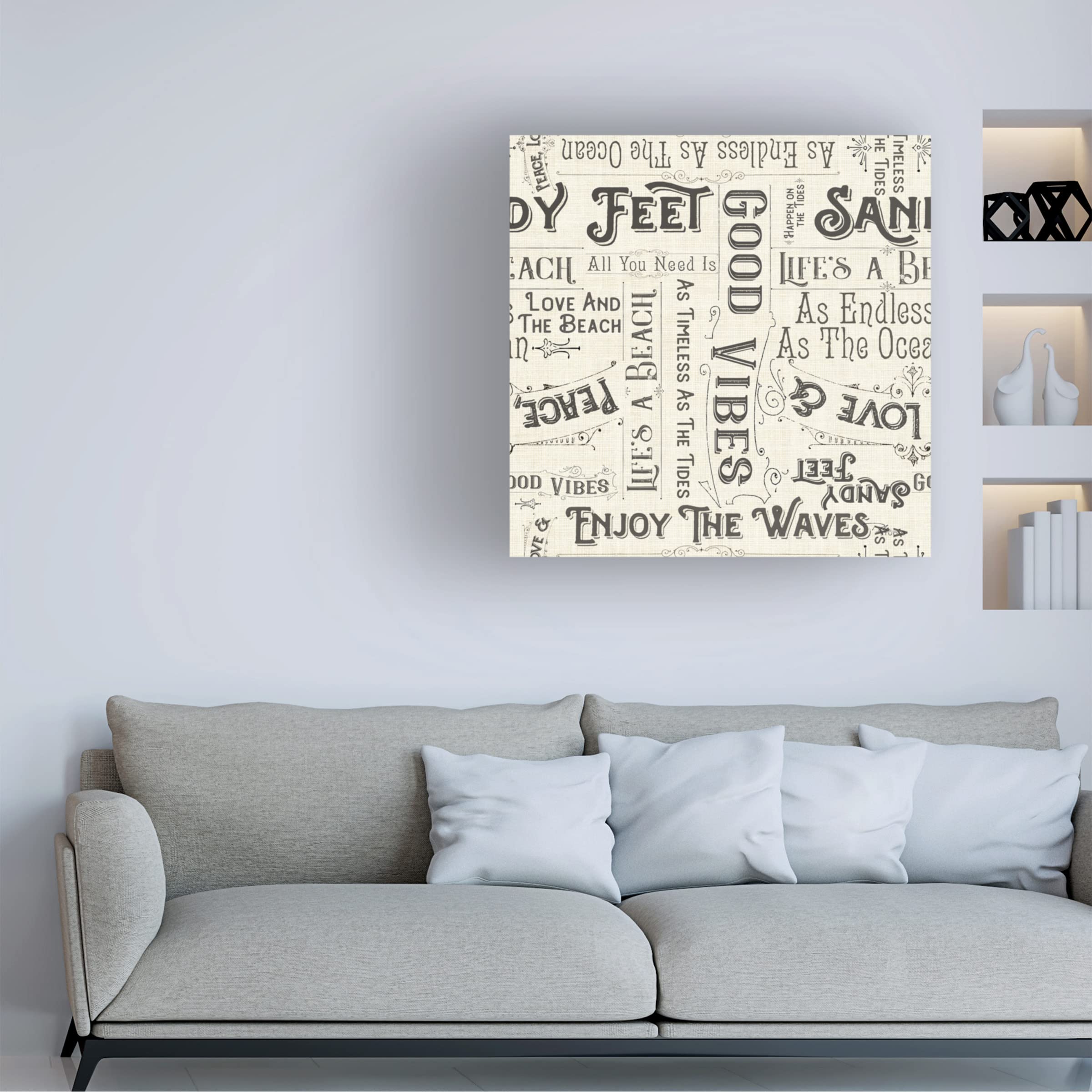 Anne Tavoletti 'Oaked and Aged Pattern IXC' Canvas Wall Art Print - Modern Abstract Home Decor for Living Room, Bedroom & Office