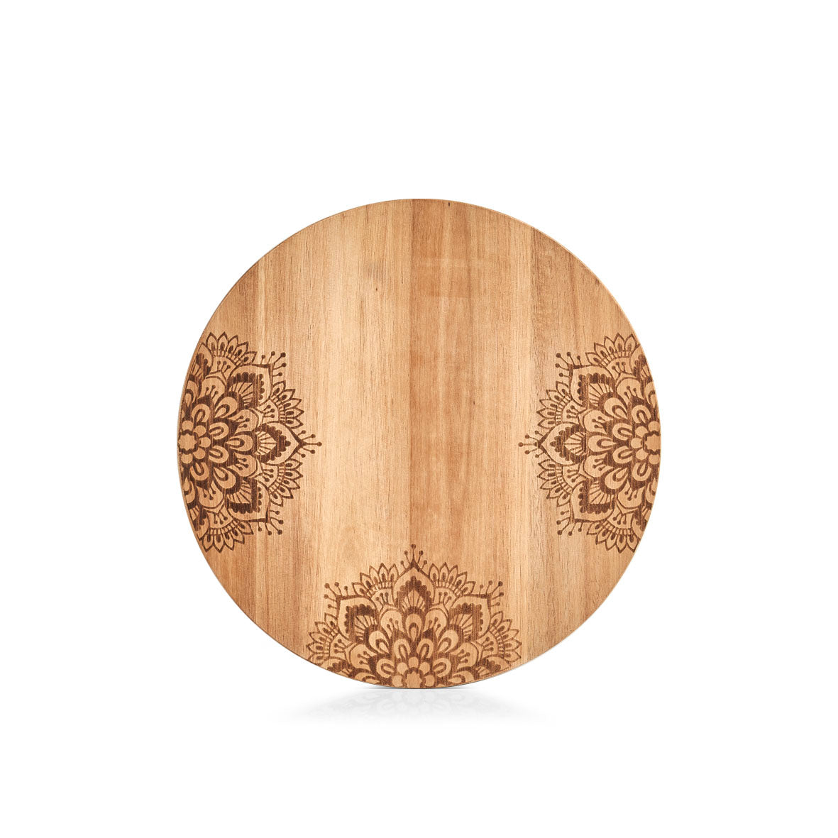 Premium Acacia Wood Cutting Board with Oriental Print - Round & Rectangle Serving Board for Sushi, Cheese, and Charcuterie - Perfect for Kitchen, Dining, and Entertaining