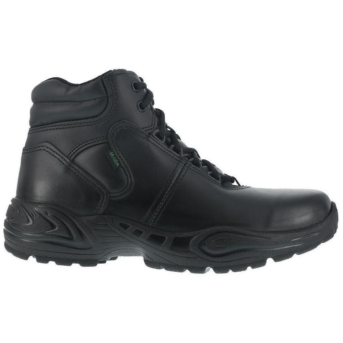 Postal Express 6 Inch Soft Toe Work Boots for Men - Comfortable Black Safety Shoes for Postal Workers, Delivery & Warehouse Jobs | Durable & Lightweight for All-Day Wear