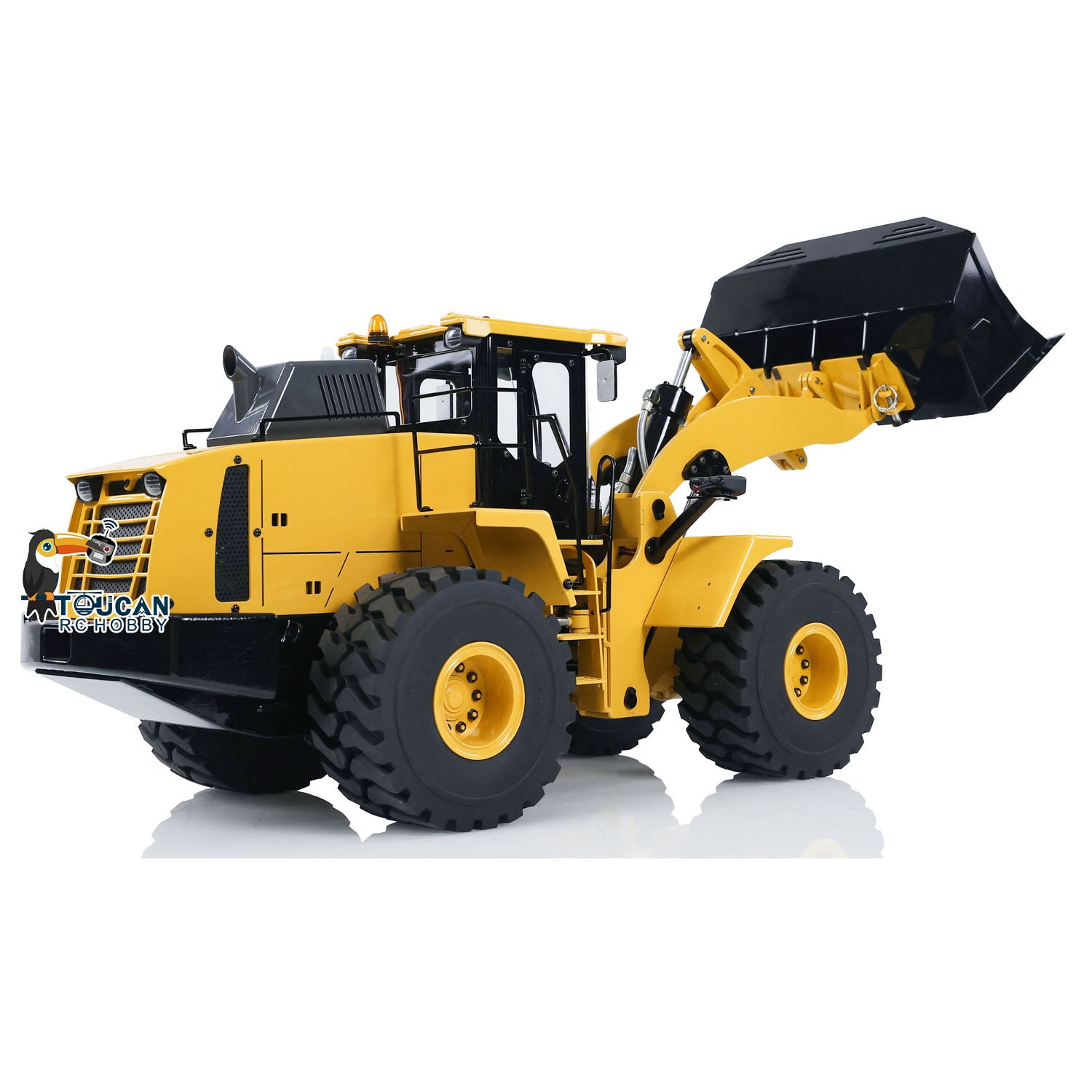 1/14 Scale Metal 470 Hydraulic RC Heavy Duty Loader - Remote Control Construction Vehicle with Smoke, Sound & Light - Fully Assembled Wheel Loader Model for Construction Enthusiasts & Collectors - Perfect for RC Hobbyists, Construction Simulation & Display Collections