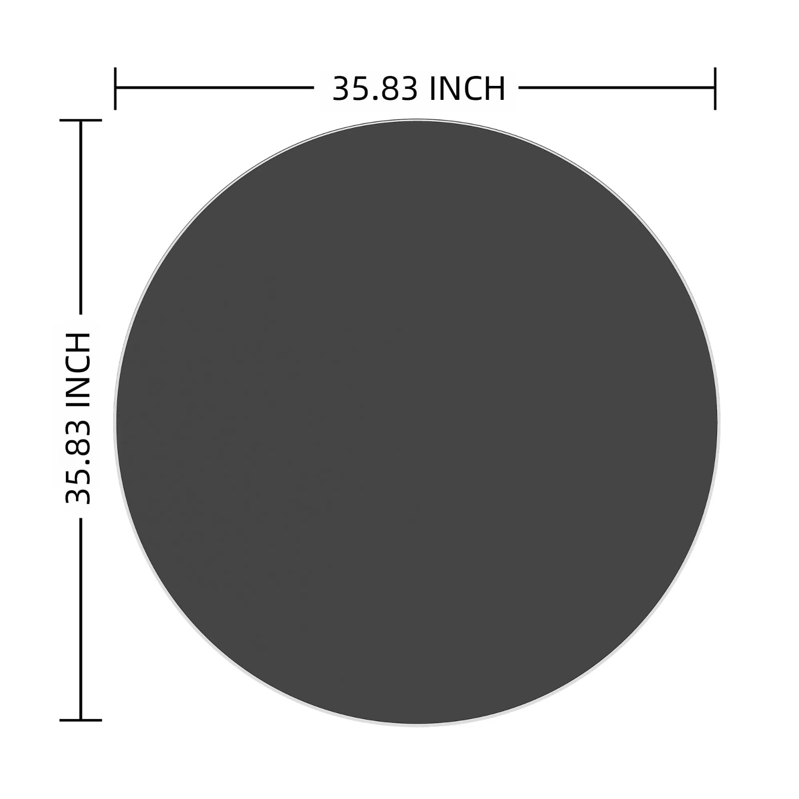36 Inch Round Tempered Glass Table Top - 1/4