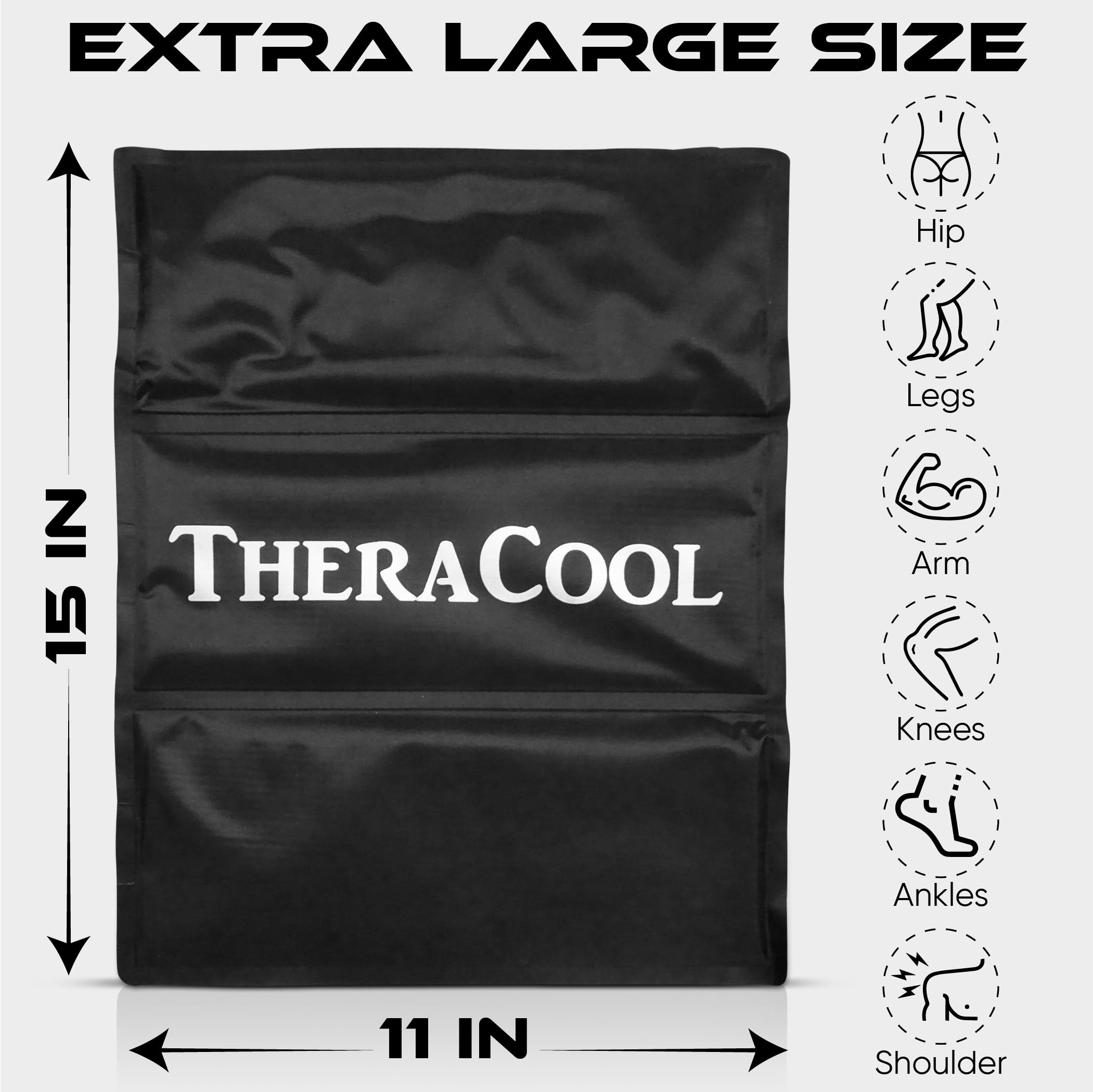 Large Reusable Gel Ice Pack for Injuries - 15