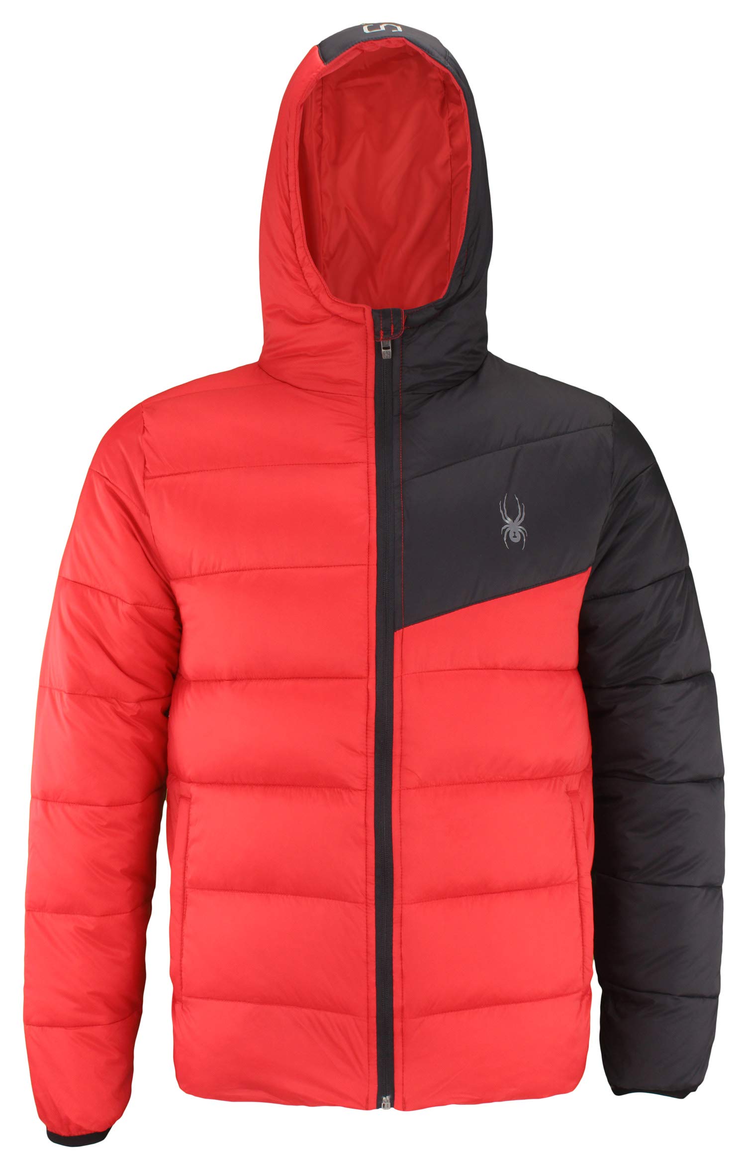 Spyder Men's Full Zip Puffer Jacket - Lightweight Warm Winter Coat for Skiing, Snowboarding & Outdoor Activities