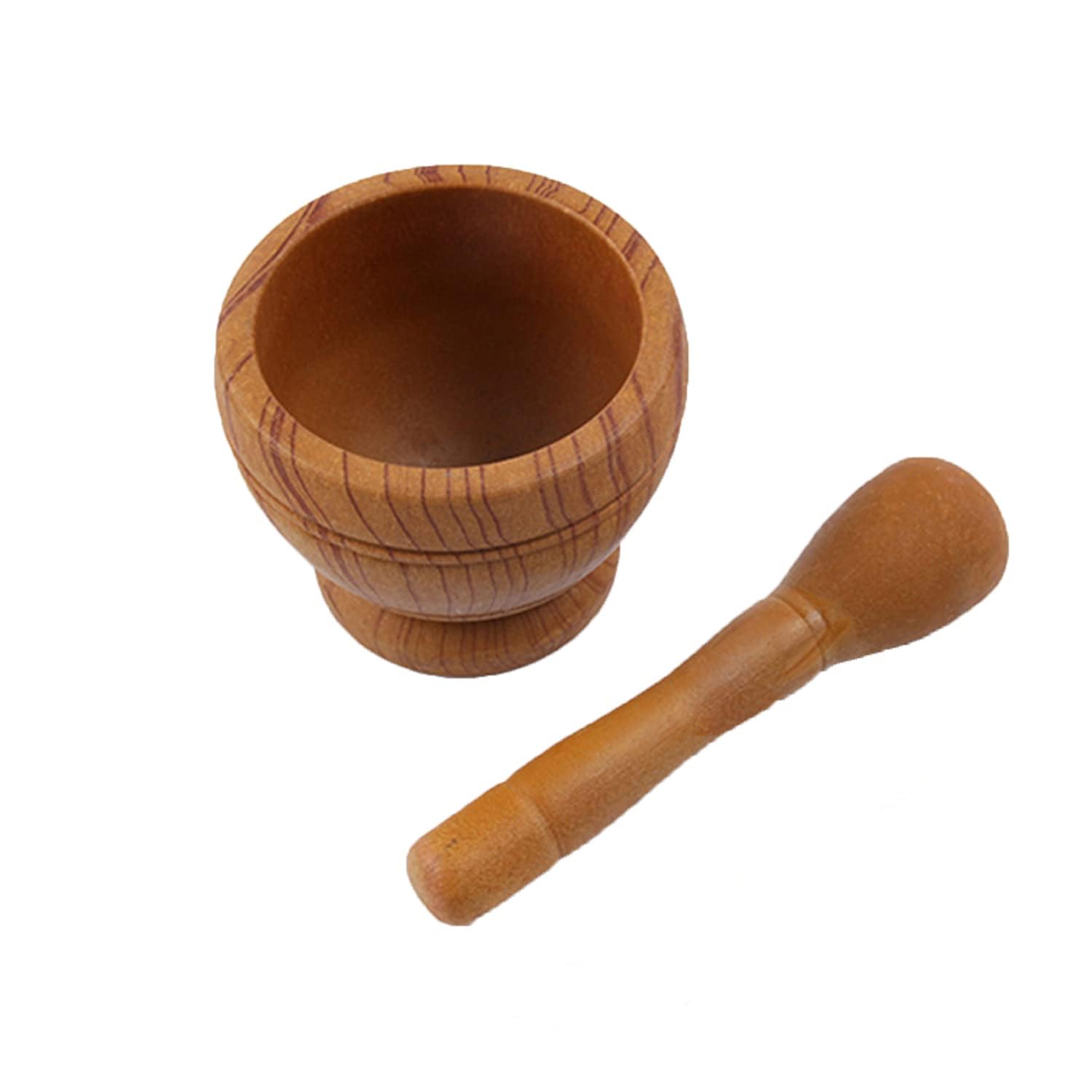 Premium 4.3 Inch Mortar and Pestle Set - Natural Stone Guacamole Bowl & Spice Grinder for Garlic, Herbs, Spices - Perfect for Guacamole, Salsas, Pesto & Cooking - Holds 1.5 Cups - Ideal Kitchen Tool for Mexican & Mediterranean Cuisine