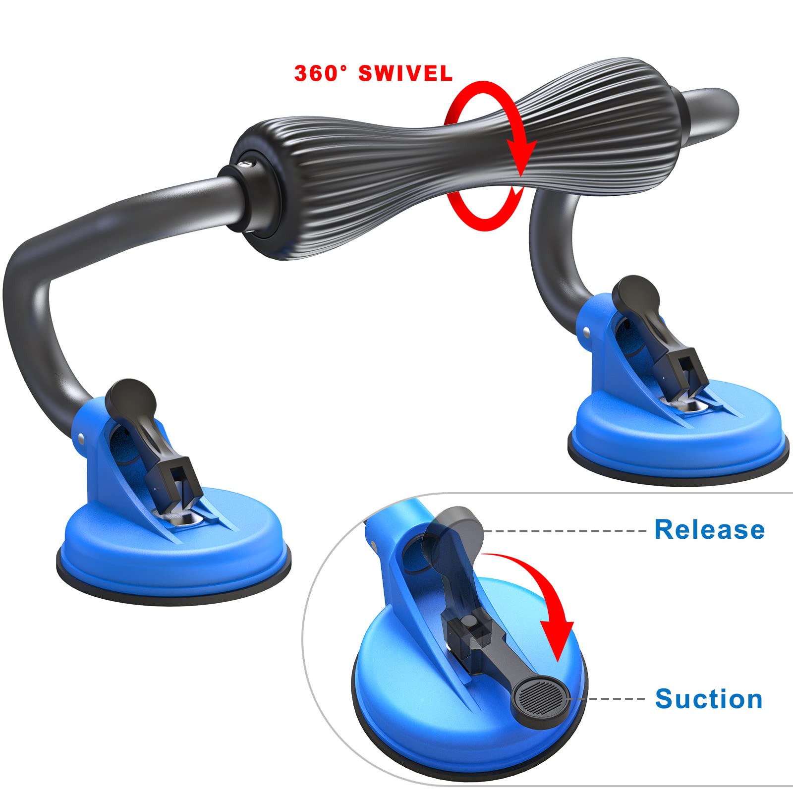 Dolibest Heavy-Duty Kayak Roller Loader with Suction Cups - 260 lbs Capacity Kayak & Canoe Car Top Carrier System - Perfect for Easy Loading/Unloading on SUVs, Trucks and Roof Racks