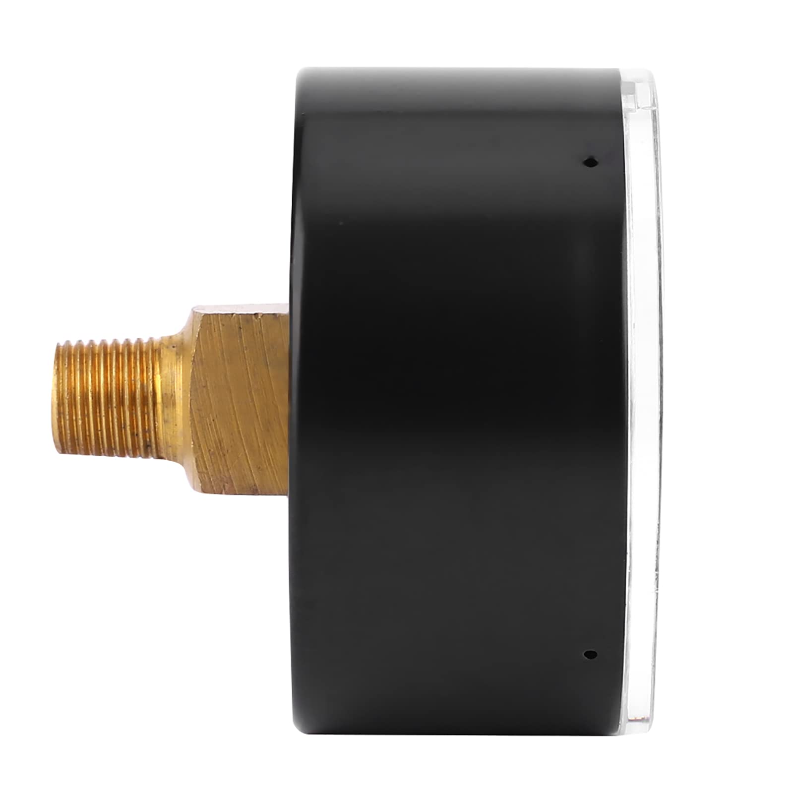 1/8 BSPT Back Connection Vacuum Gauge with Clear Transparent Cover - Accurate Pressure Measurement for Air, Water, Oil & Gas - Ideal for HVAC, Automotive & Industrial Applications