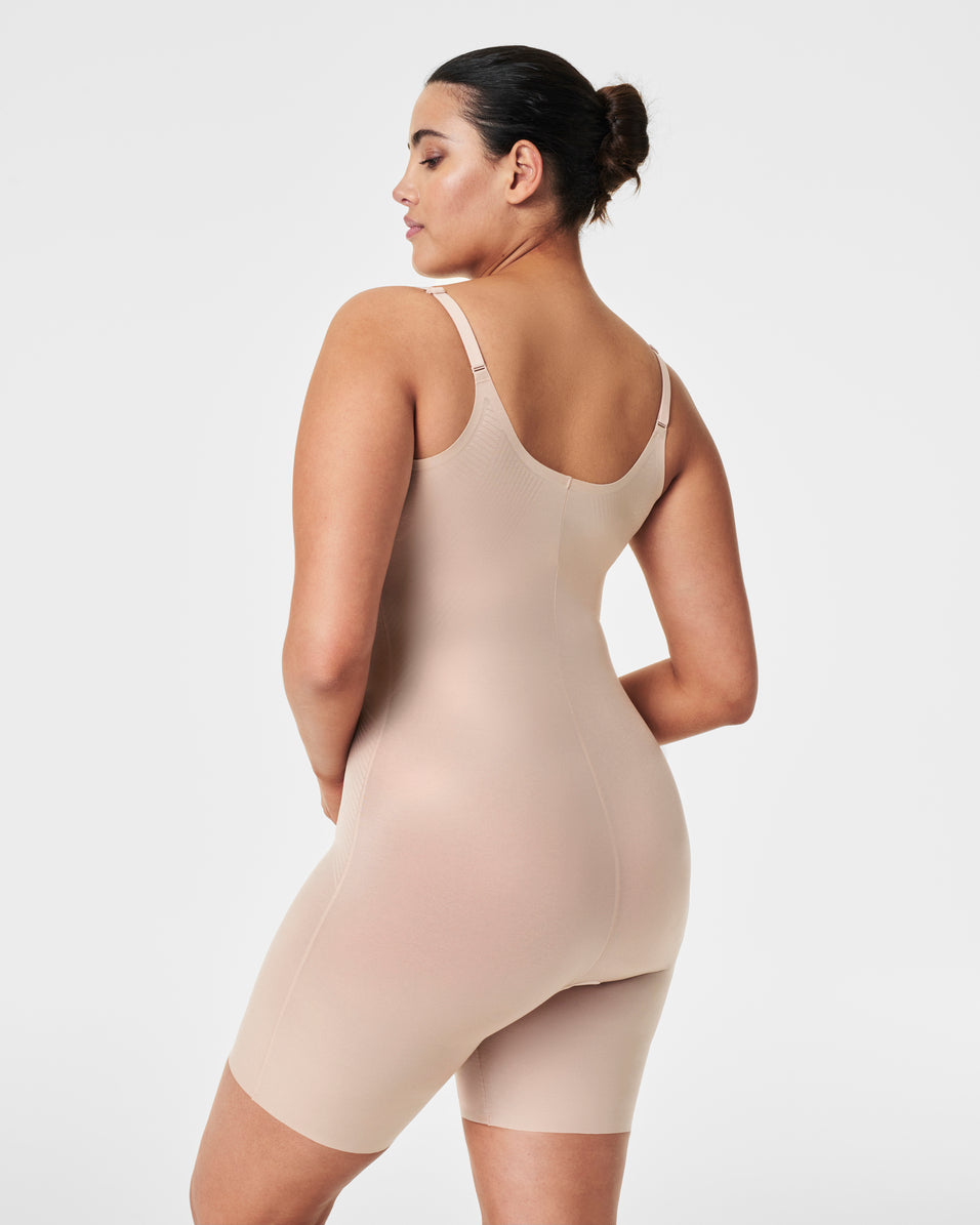 SPANX Shapewear Invisible Mid Thigh Bodysuit for Women - Seamless Slimming Shapewear for Everyday Wear & Special Occasions